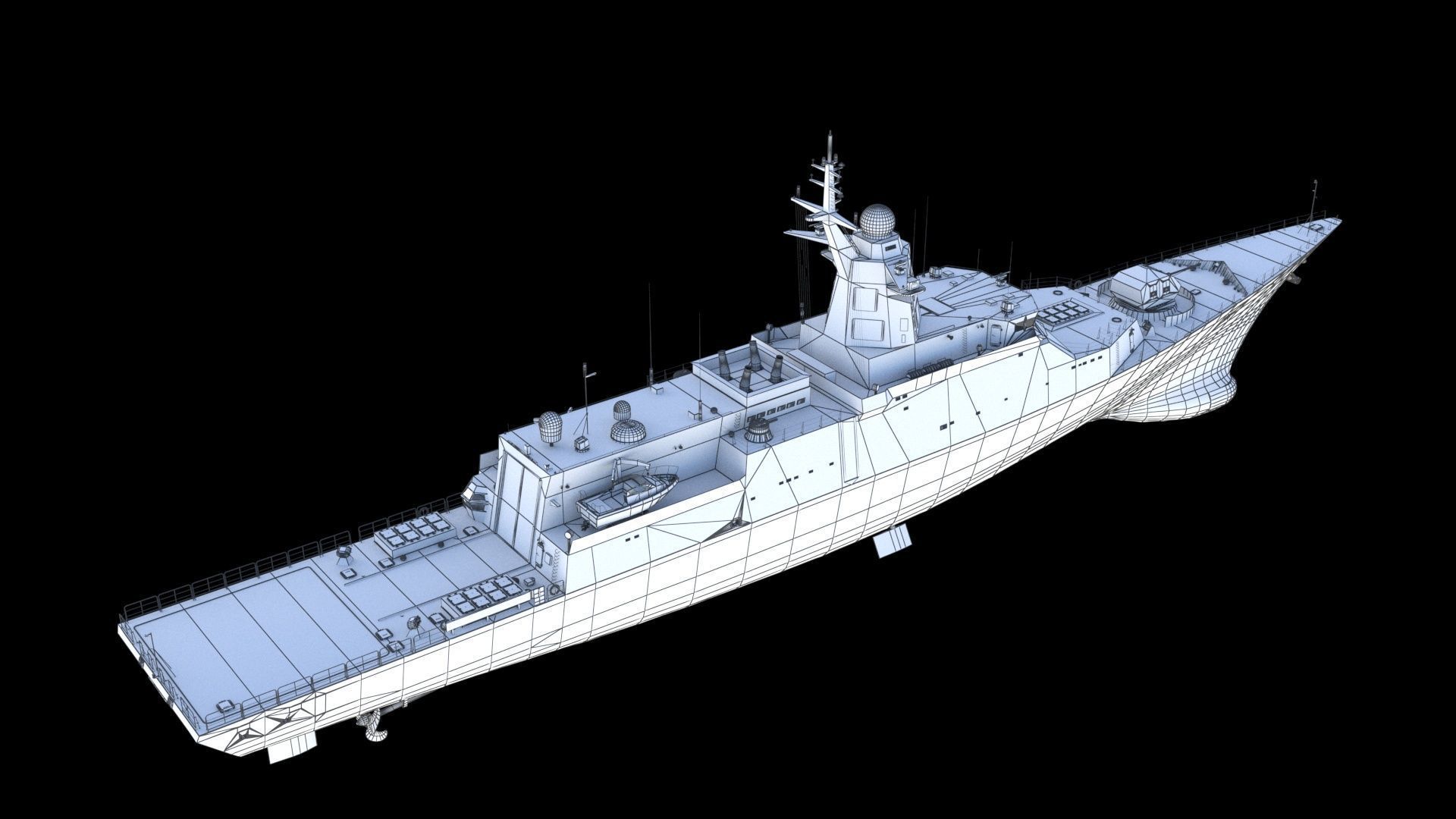 20385 project Gremyashchiy class corvette 3D model_21
