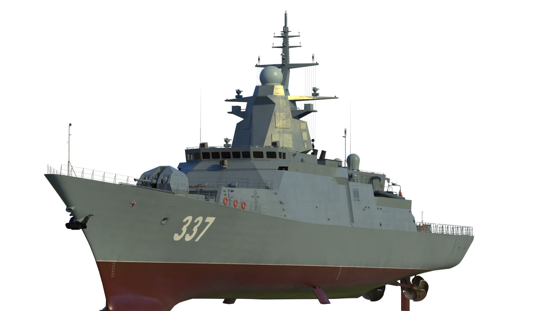 20385 project Gremyashchiy class corvette 3D model_9