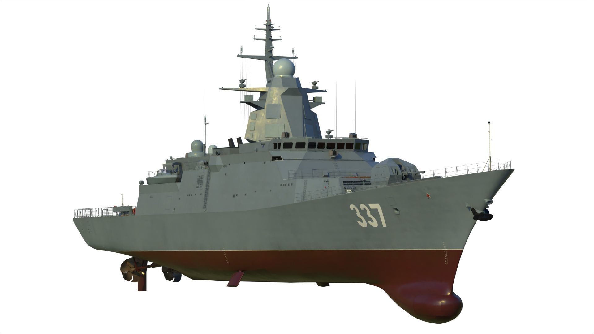 20385 project Gremyashchiy class corvette 3D model_13