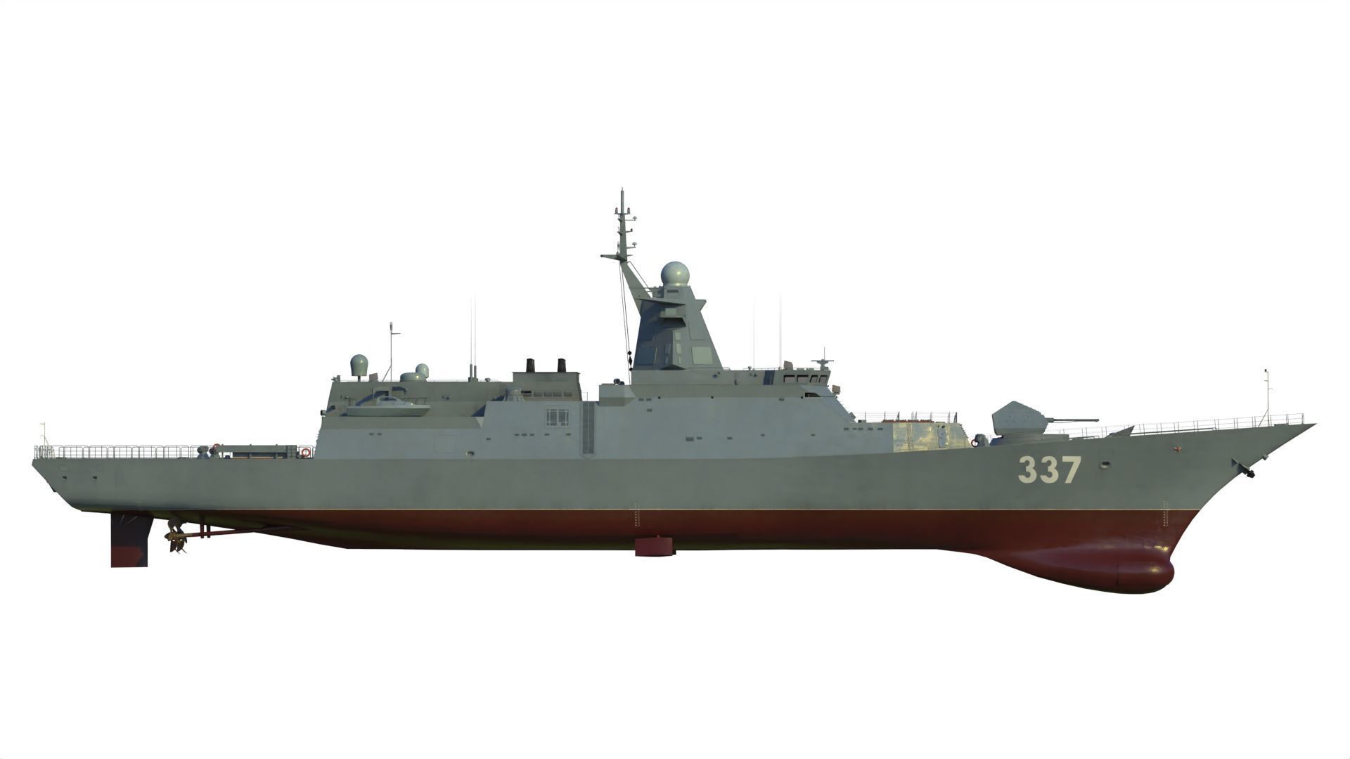 20385 project Gremyashchiy class corvette 3D model_12