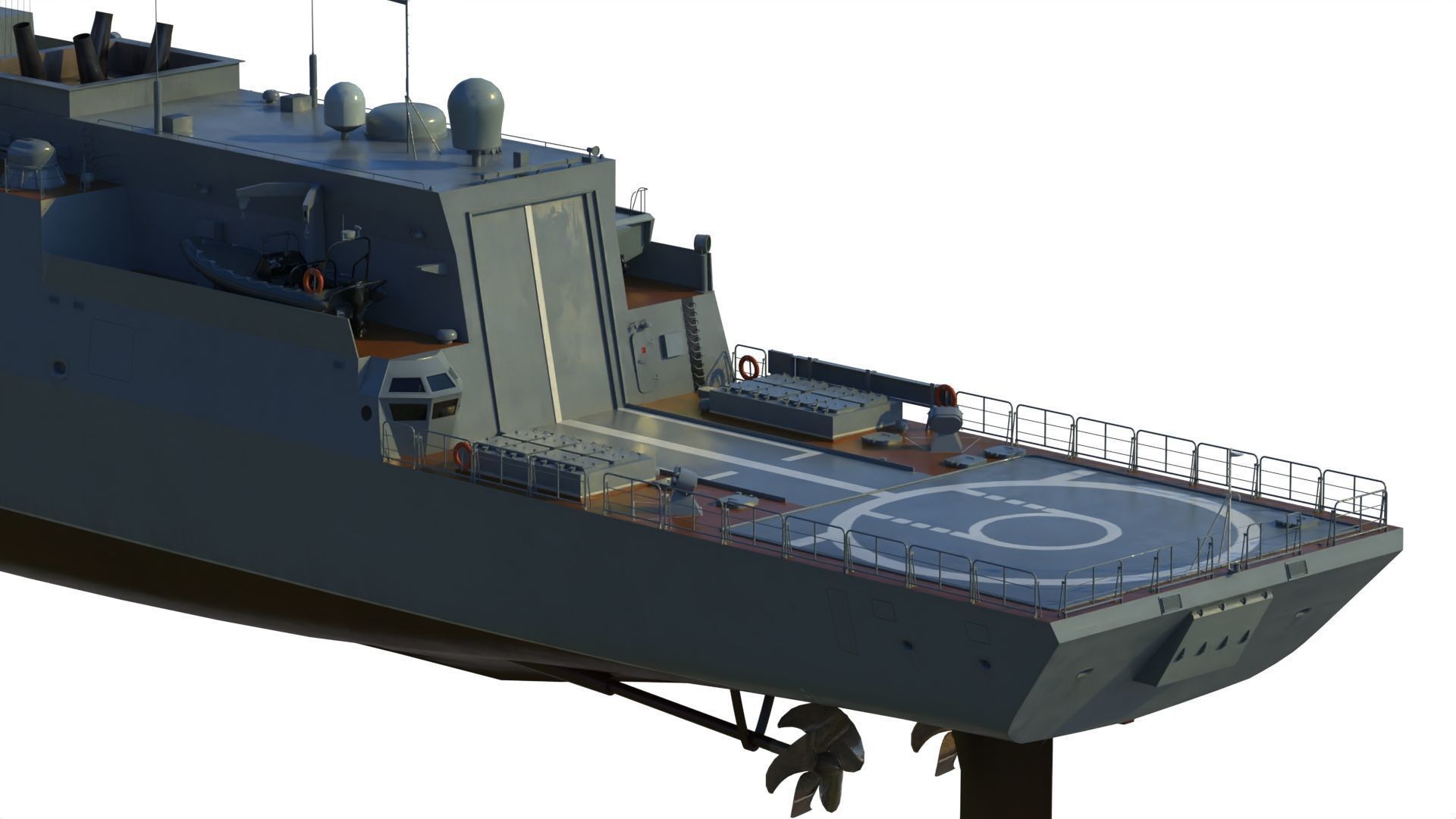 20385 project Gremyashchiy class corvette 3D model_6