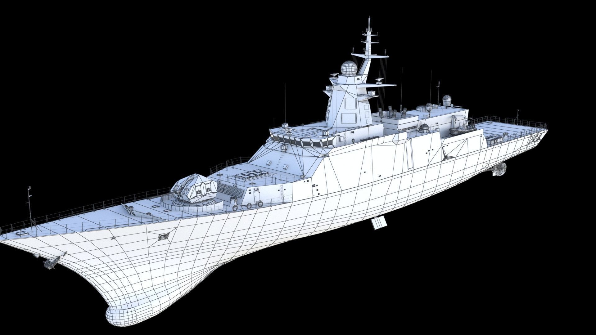 20385 project Gremyashchiy class corvette 3D model_19