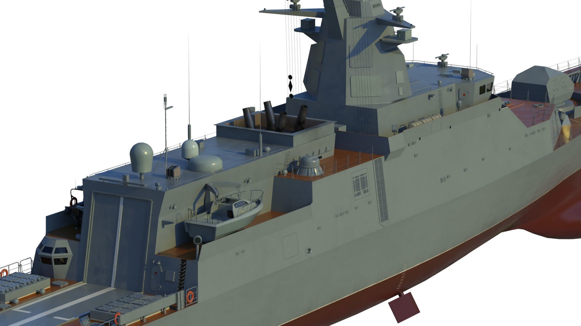 20385 project Gremyashchiy class corvette 3D model_14