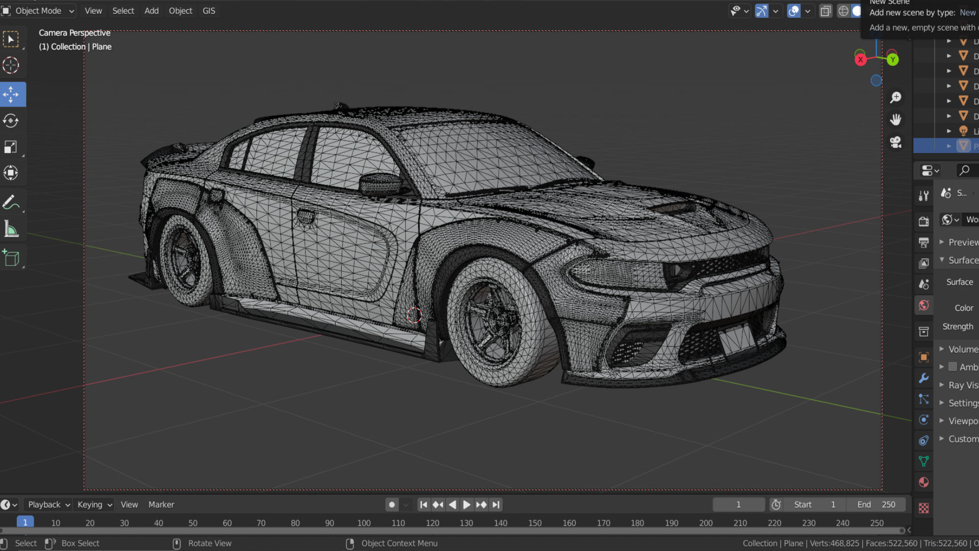 Dodge Charger SRT Hellcat WideBody 3D model_8