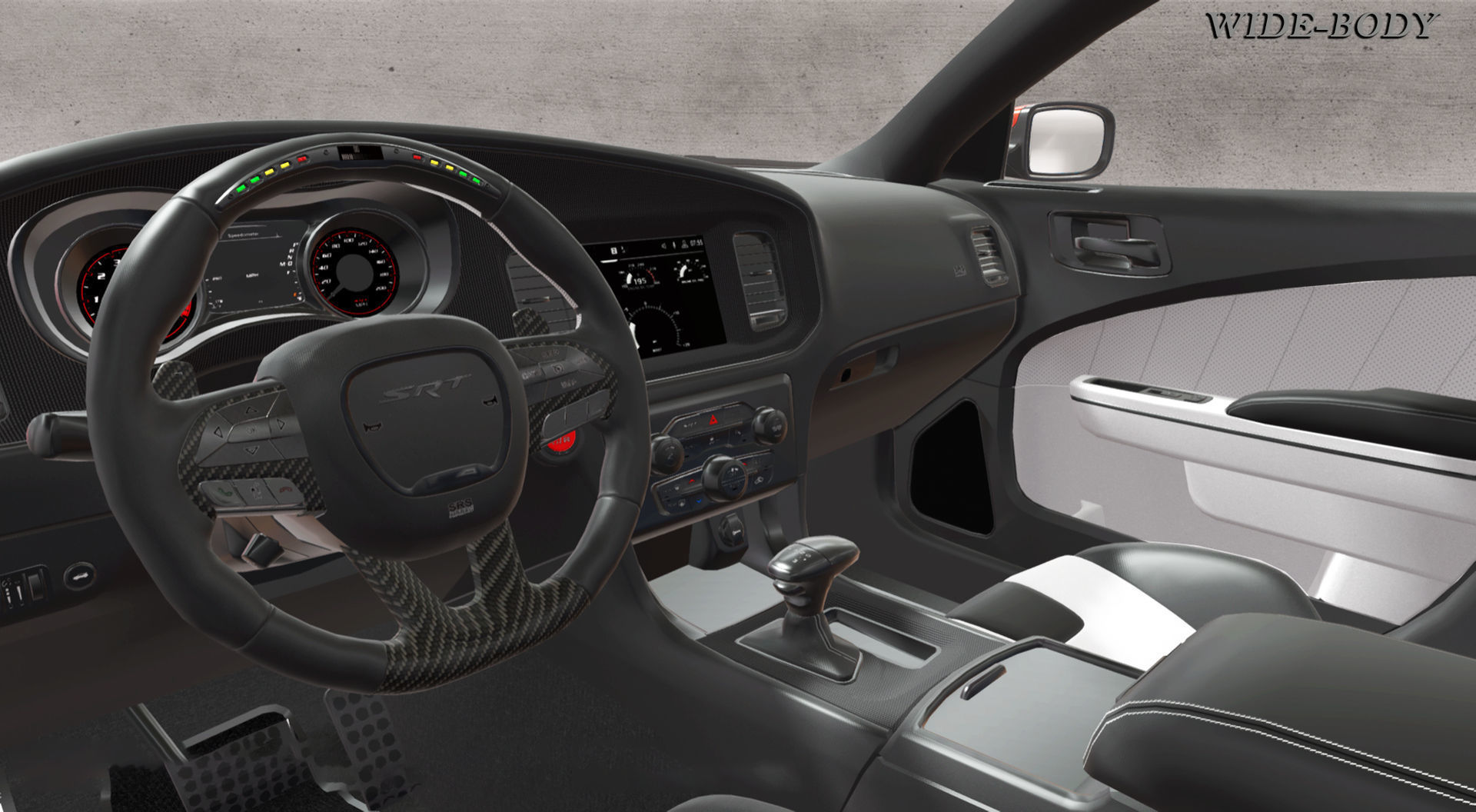 Dodge Charger SRT Hellcat WideBody 3D model_6