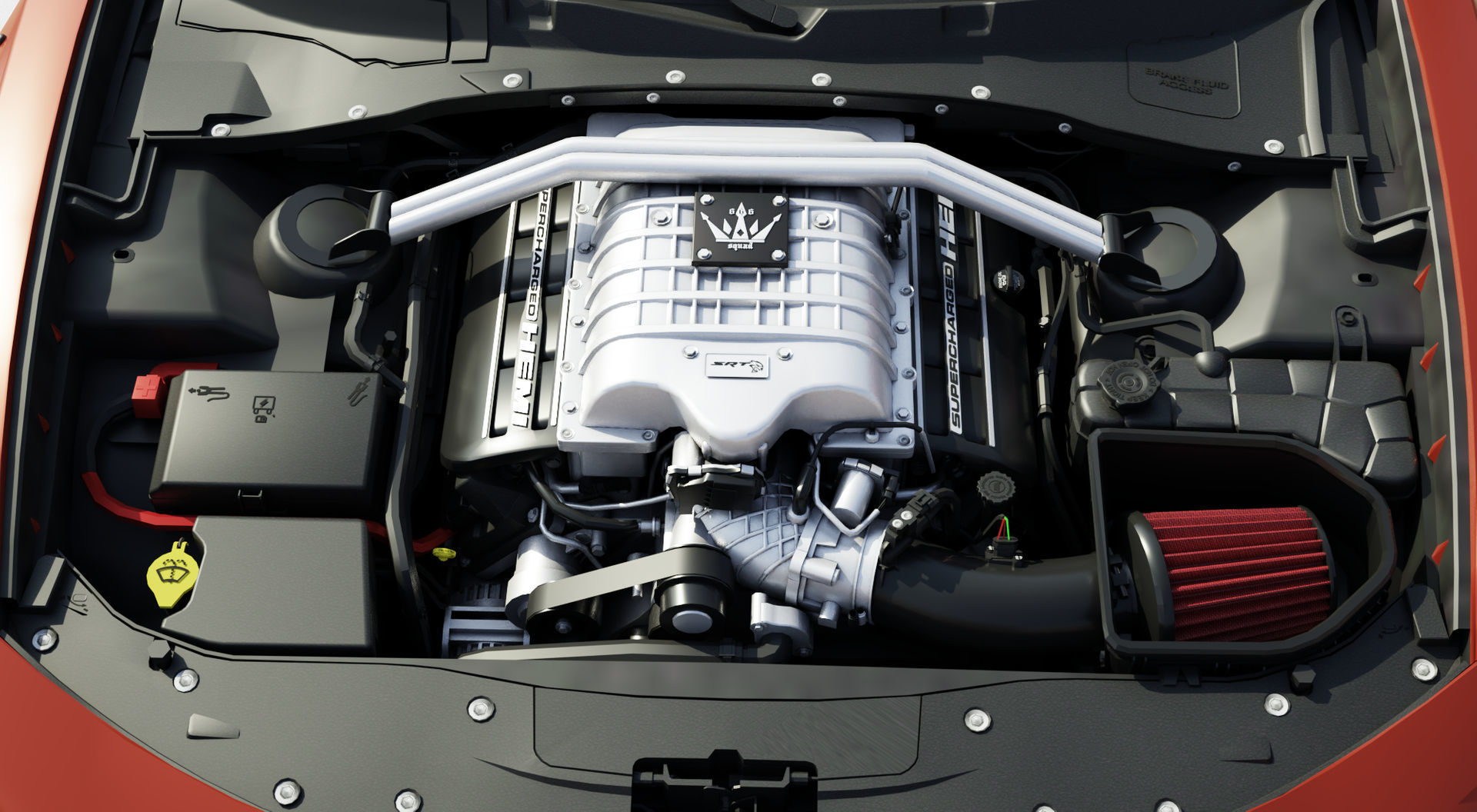 Dodge Charger SRT Hellcat WideBody 3D model_7