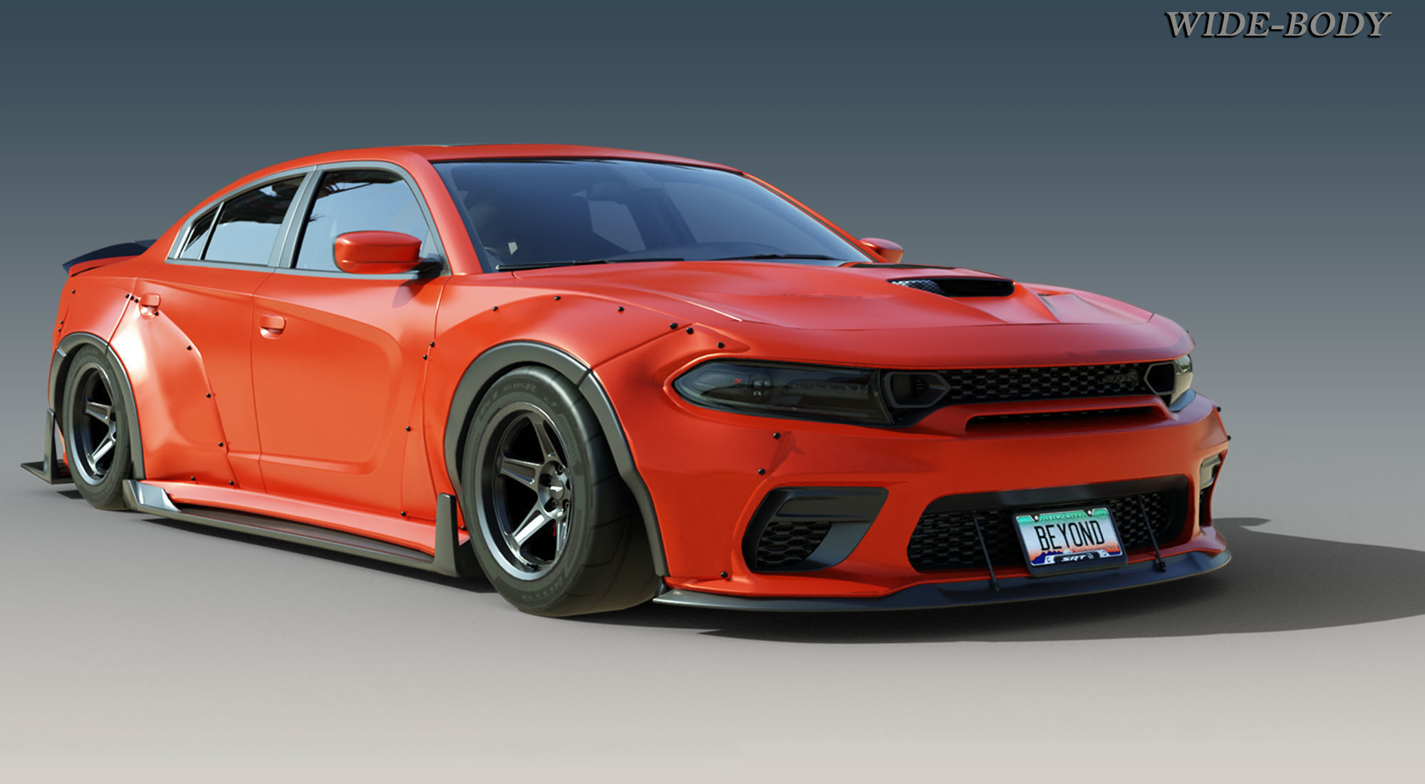 Dodge Charger SRT Hellcat WideBody 3D model_1