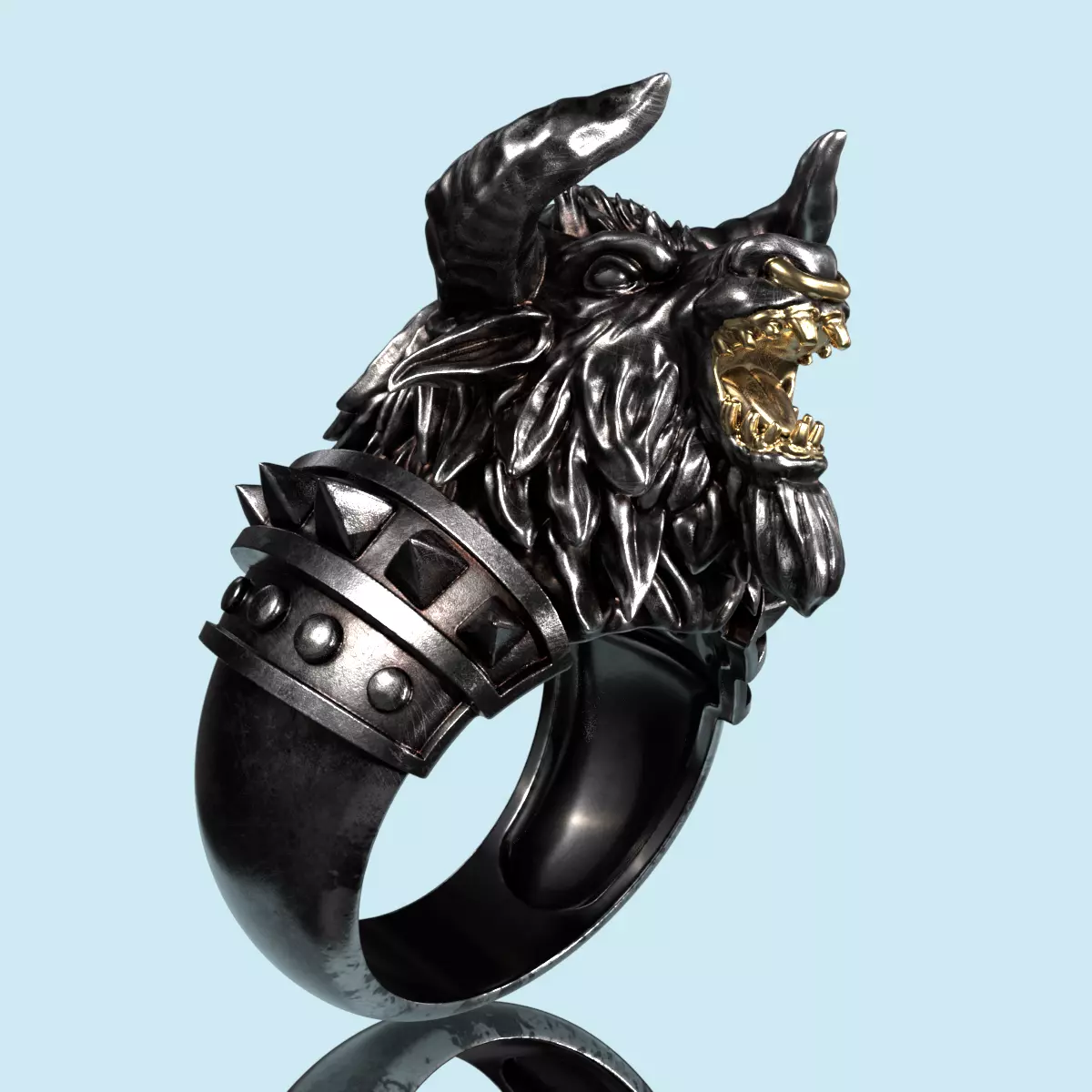 Minotaur Ring 3D print model