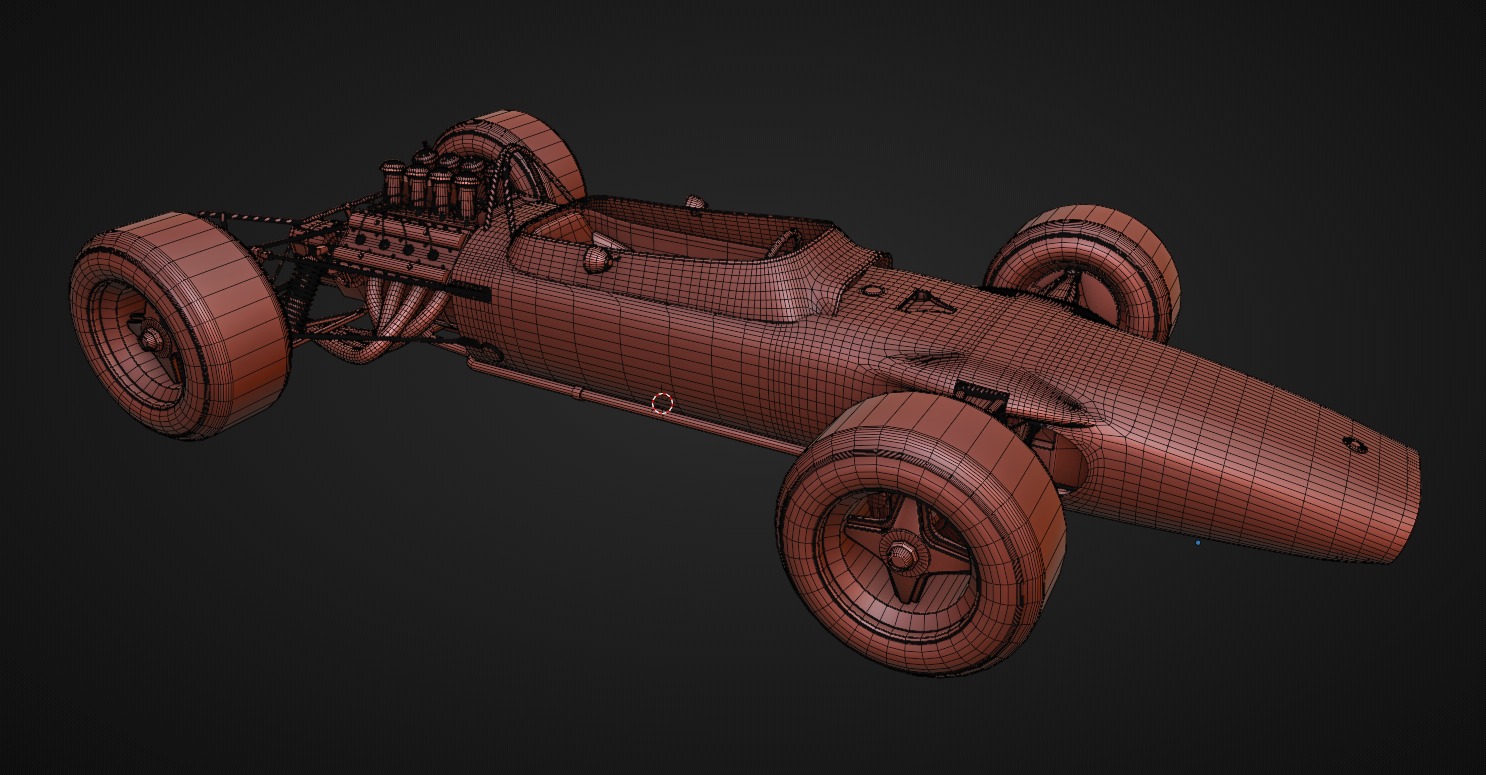 Lotus 49 F1 car 3D model_15