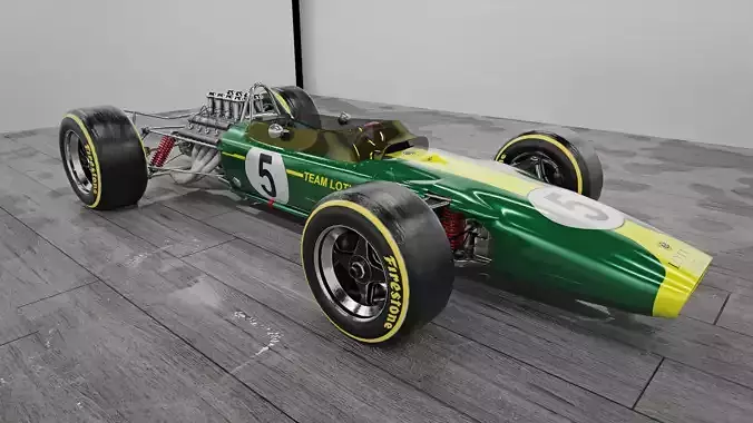 Lotus 49 F1 car 3D model