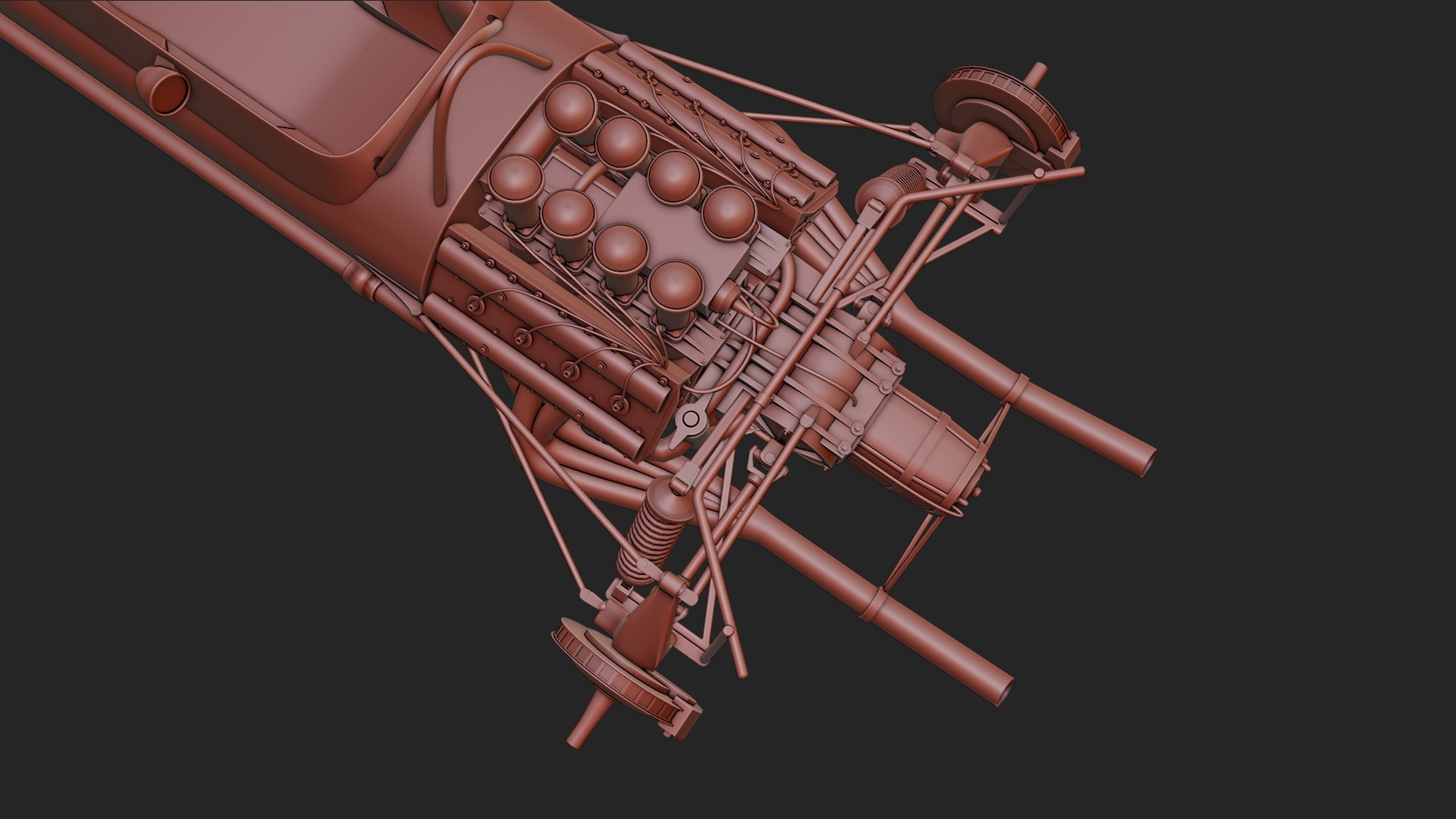 Lotus 49 F1 car 3D model_11