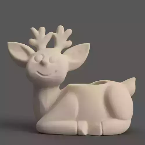 deer planter - vase - garden urn - candy dish - candle holder