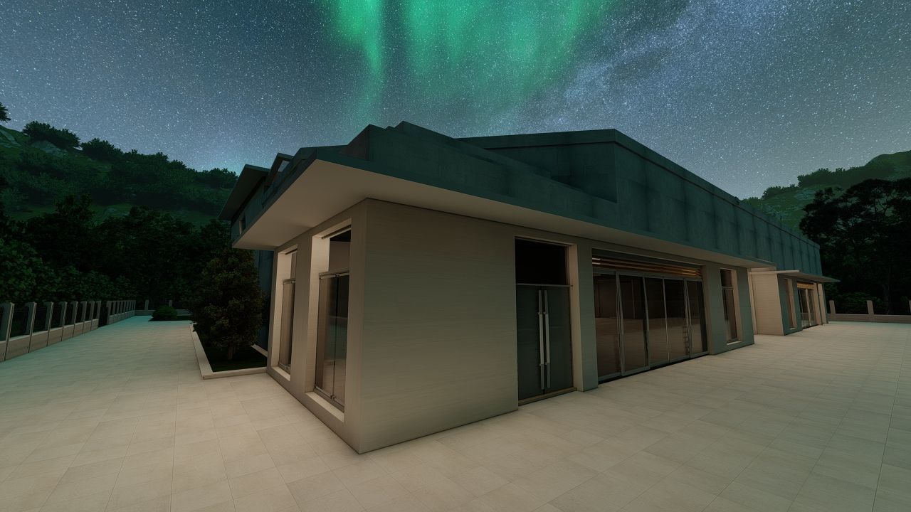 Casa Scene-villa-modern house 3D model_31