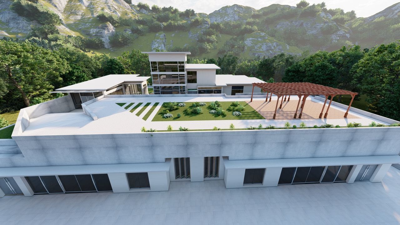 Casa Scene-villa-modern house 3D model_25