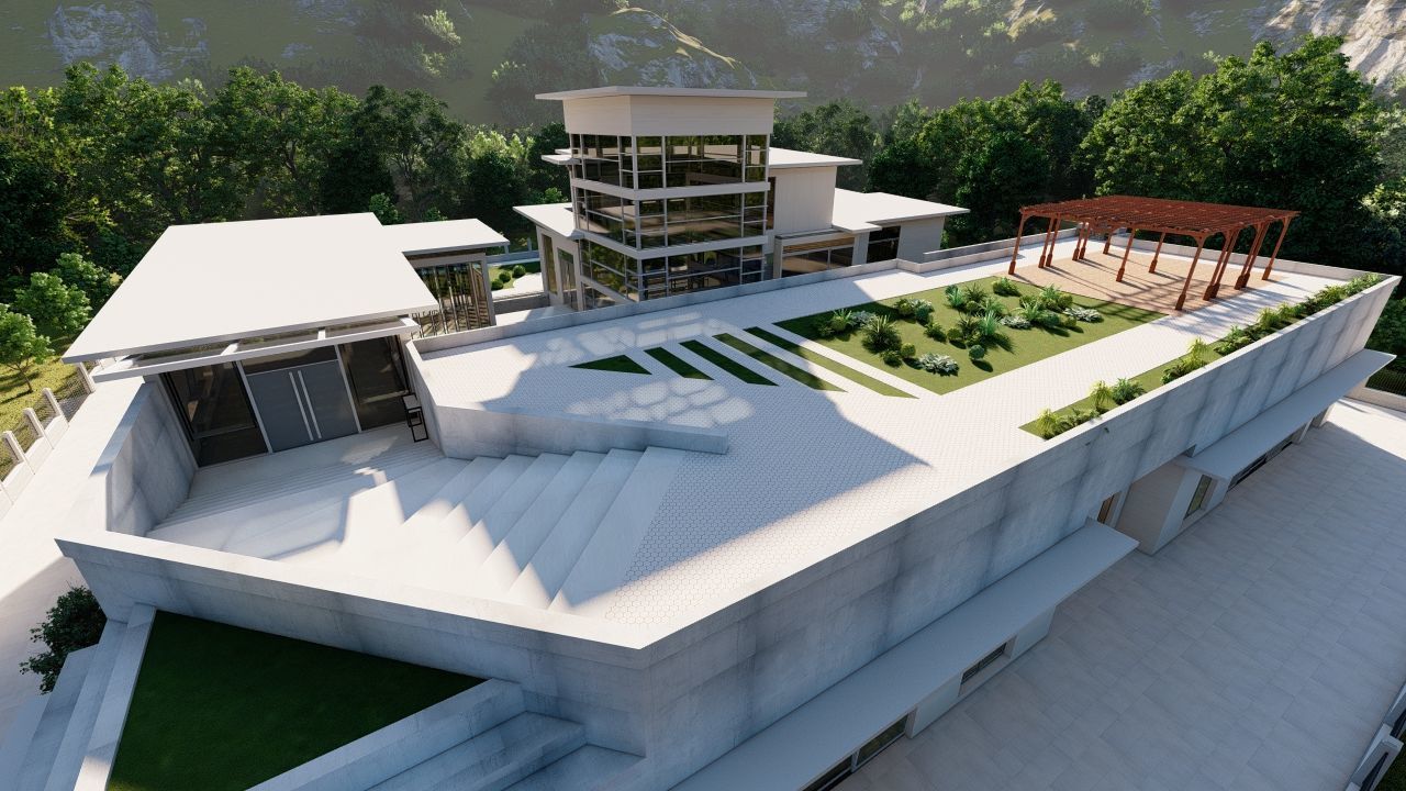 Casa Scene-villa-modern house 3D model_40