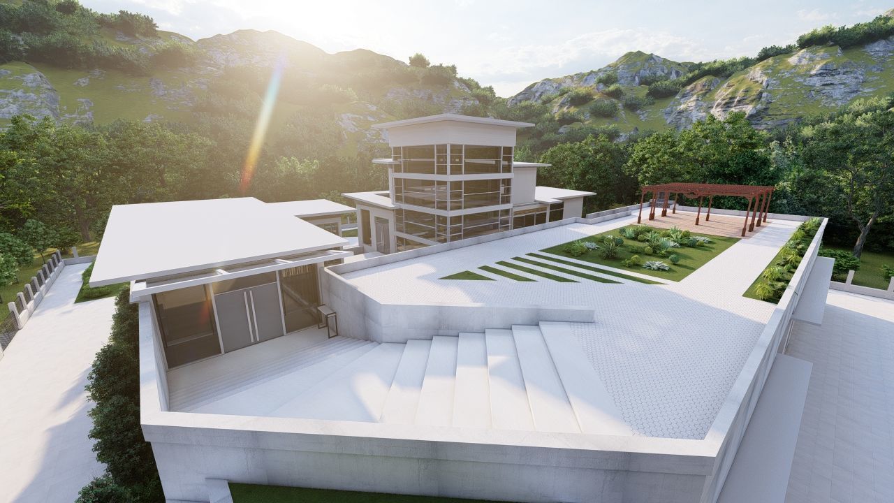 Casa Scene-villa-modern house 3D model_21