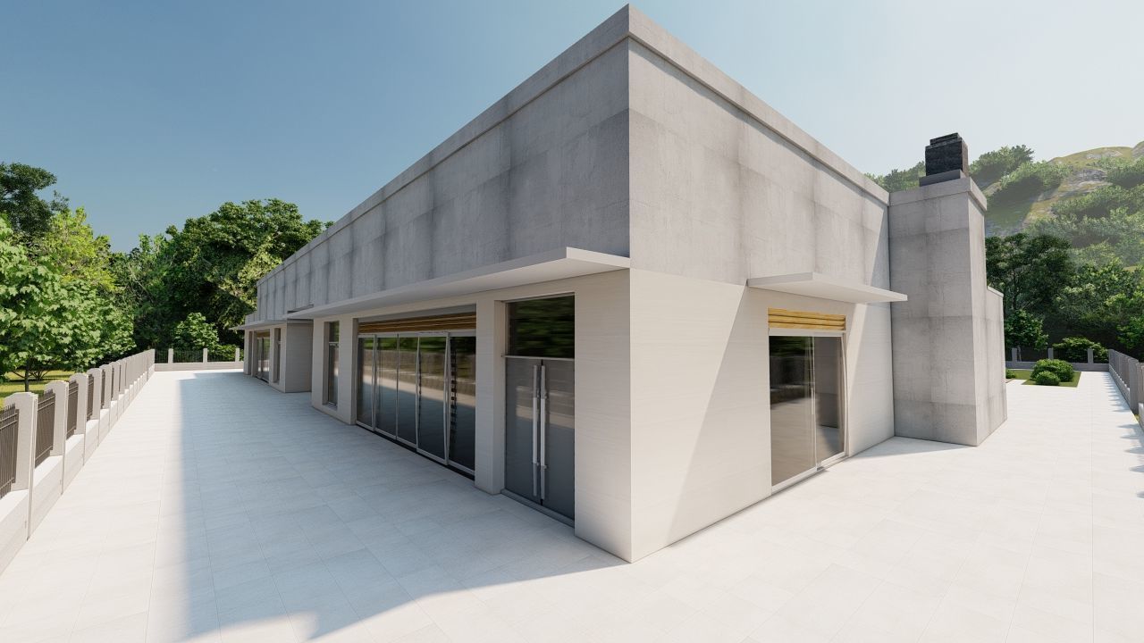 Casa Scene-villa-modern house 3D model_24