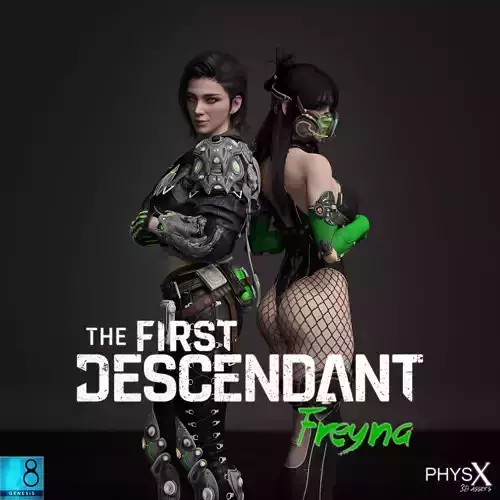 The First Descendant - Freyna G8F Bundle Low-poly 3D model