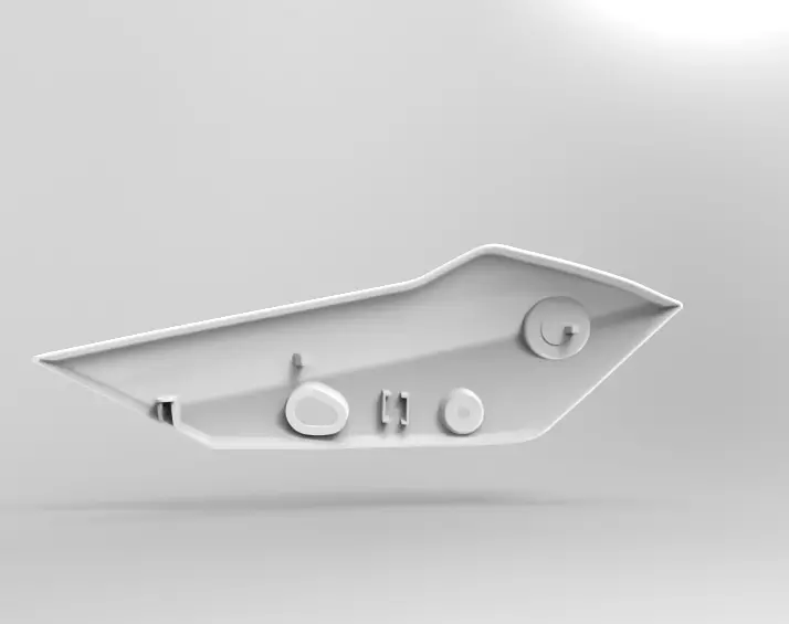 YAMAHA FAZER 800 FZ8 LATERAL FAIRING  FRONT  2015 3D model_0