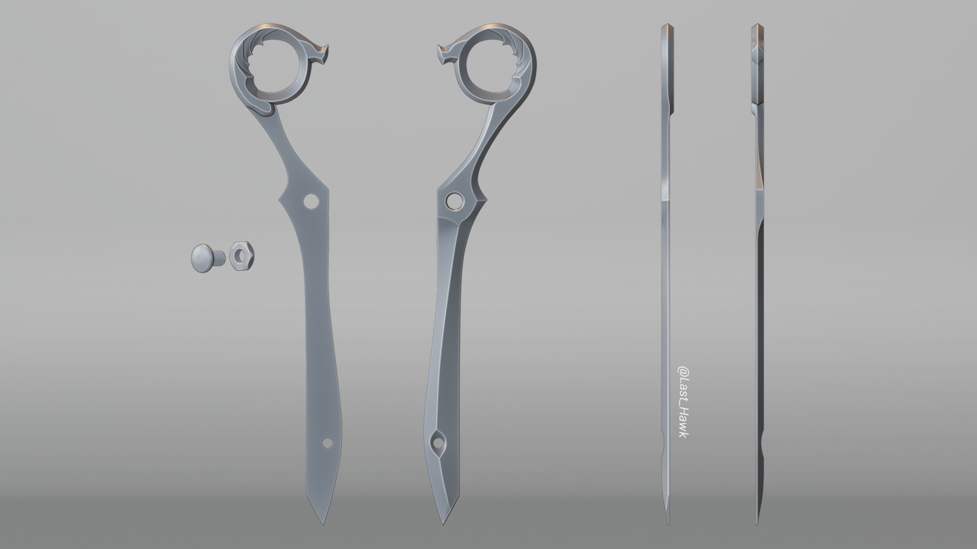 Scissor Blades 2nd part Kill la Kill Free 3D print model_7