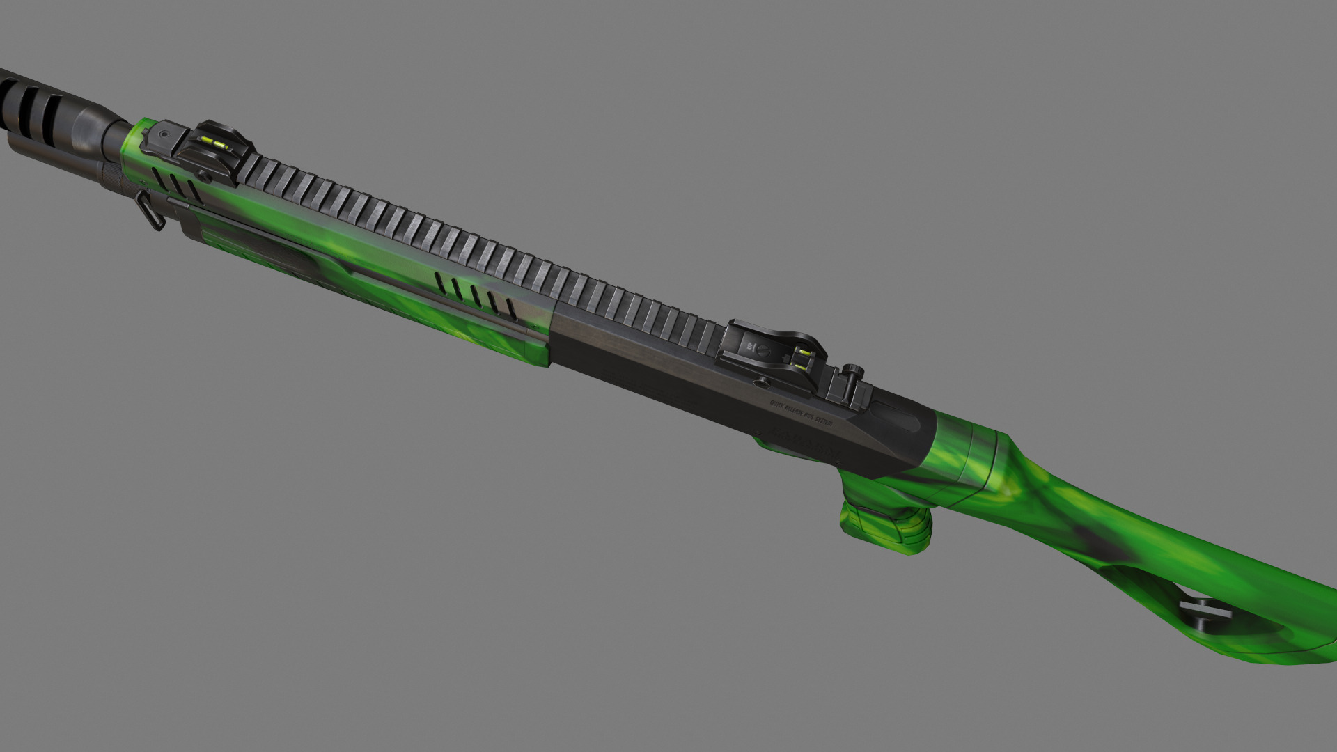 Fabarm STF12 short PBR Low-poly 3D model Low-poly 3D model_12