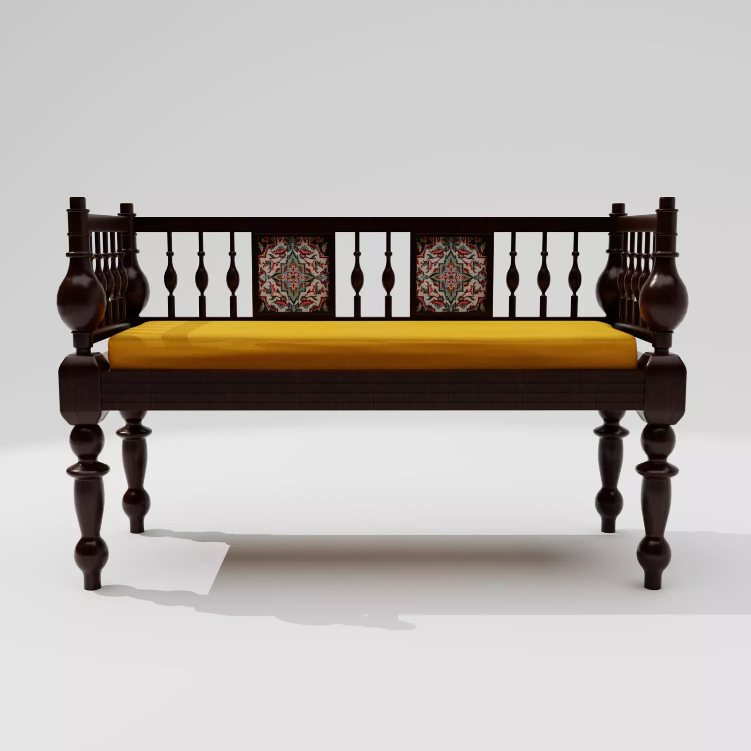 Antique Sofa Bench 3D model