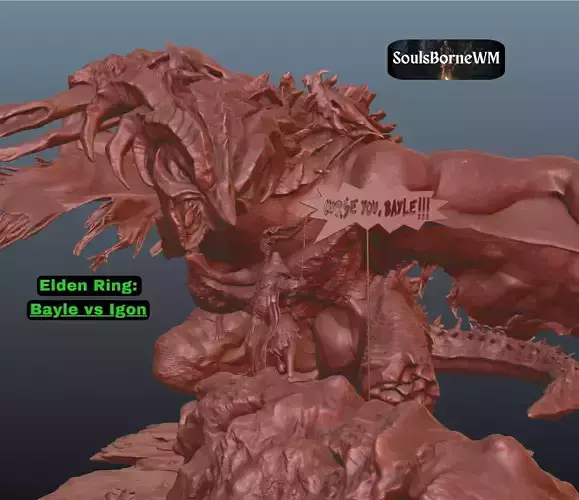 Elden Ring Bayle the Dread vs Igon Diorama and standalone