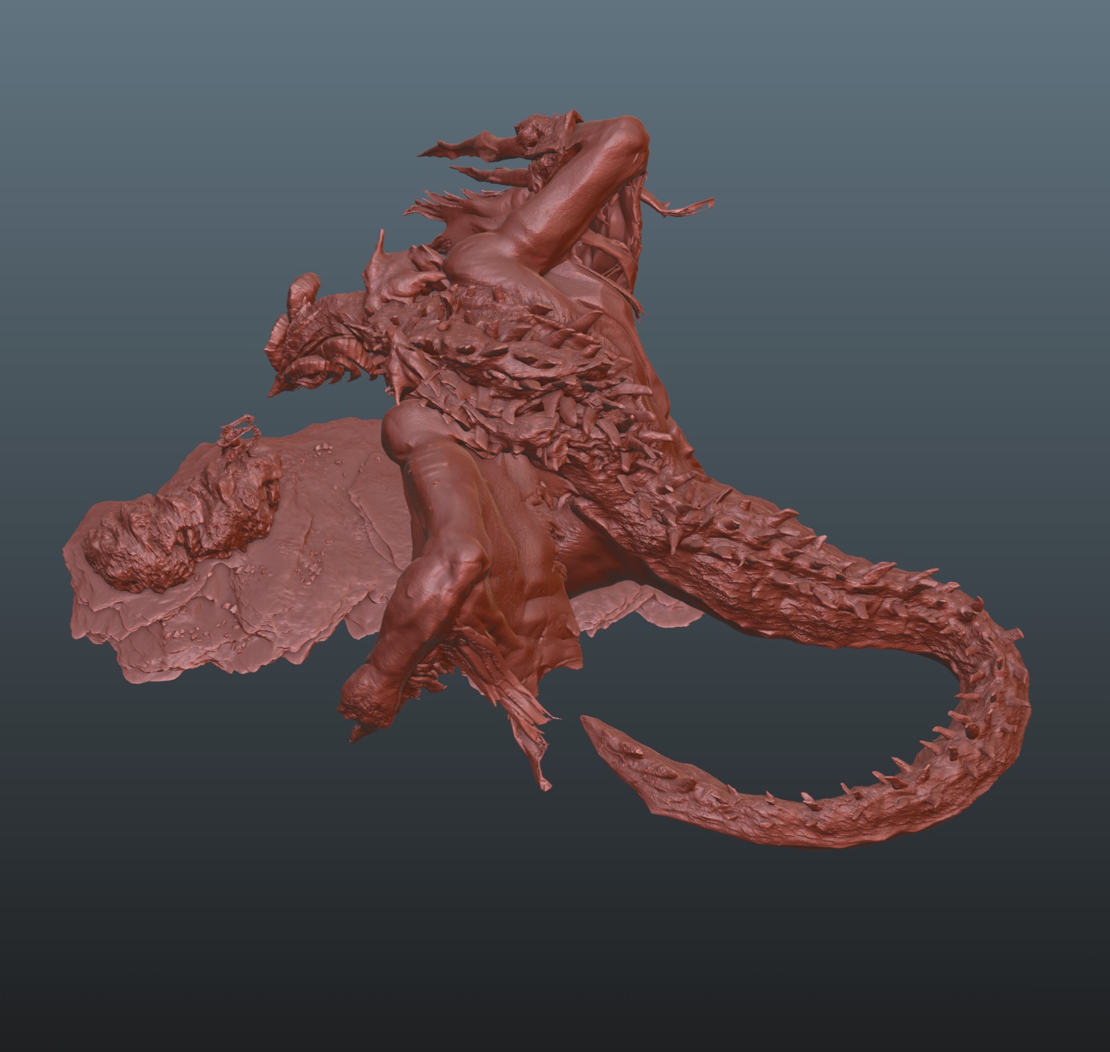 Elden Ring Bayle the Dread vs Igon Diorama and standalone 3D print model_7