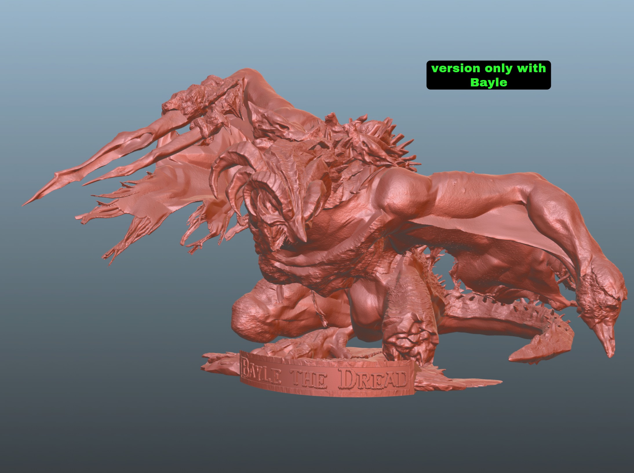 Elden Ring Bayle the Dread vs Igon Diorama and standalone 3D print model_4