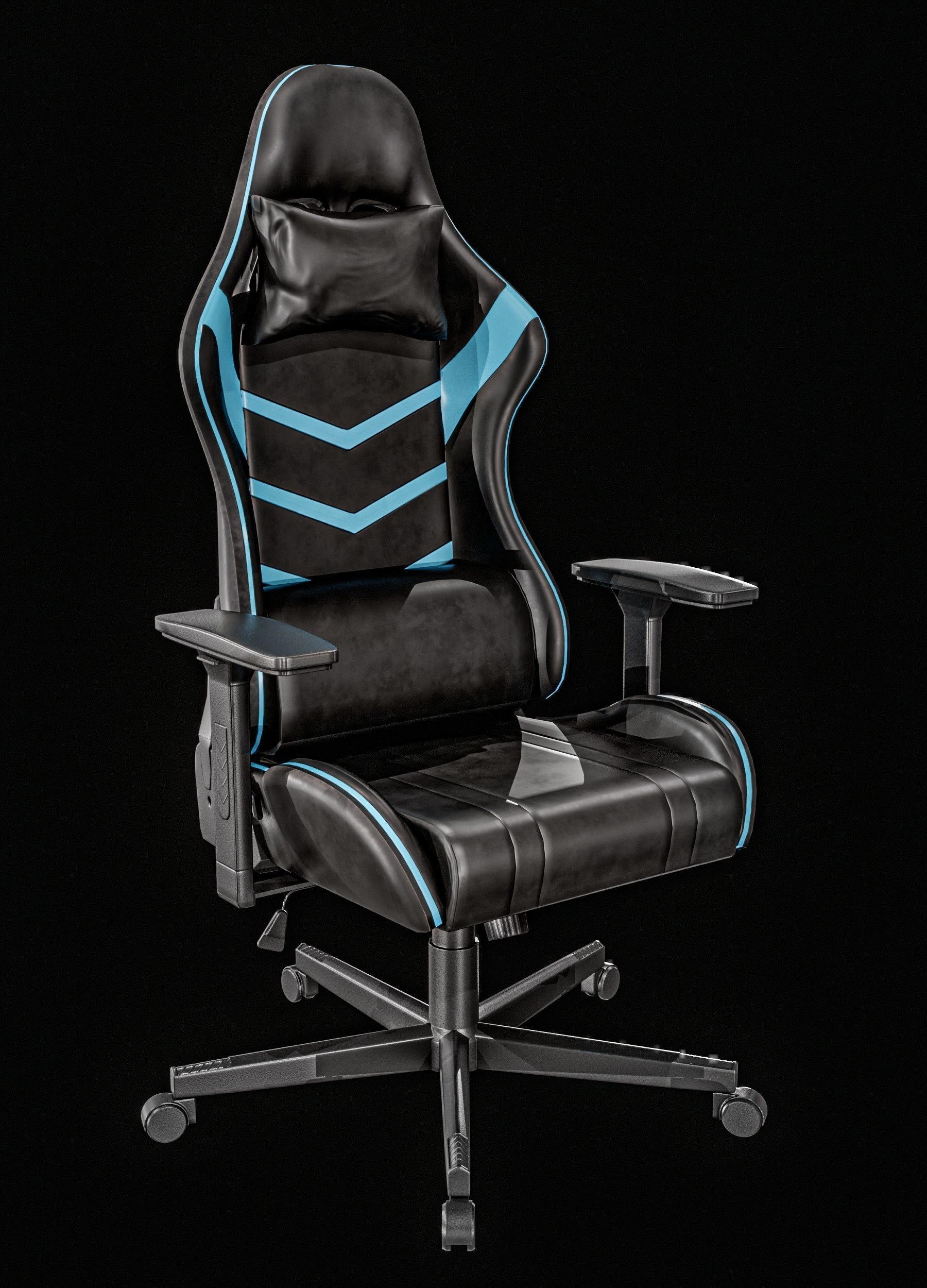   Gaming Chair Packages Low-poly 3D model_18