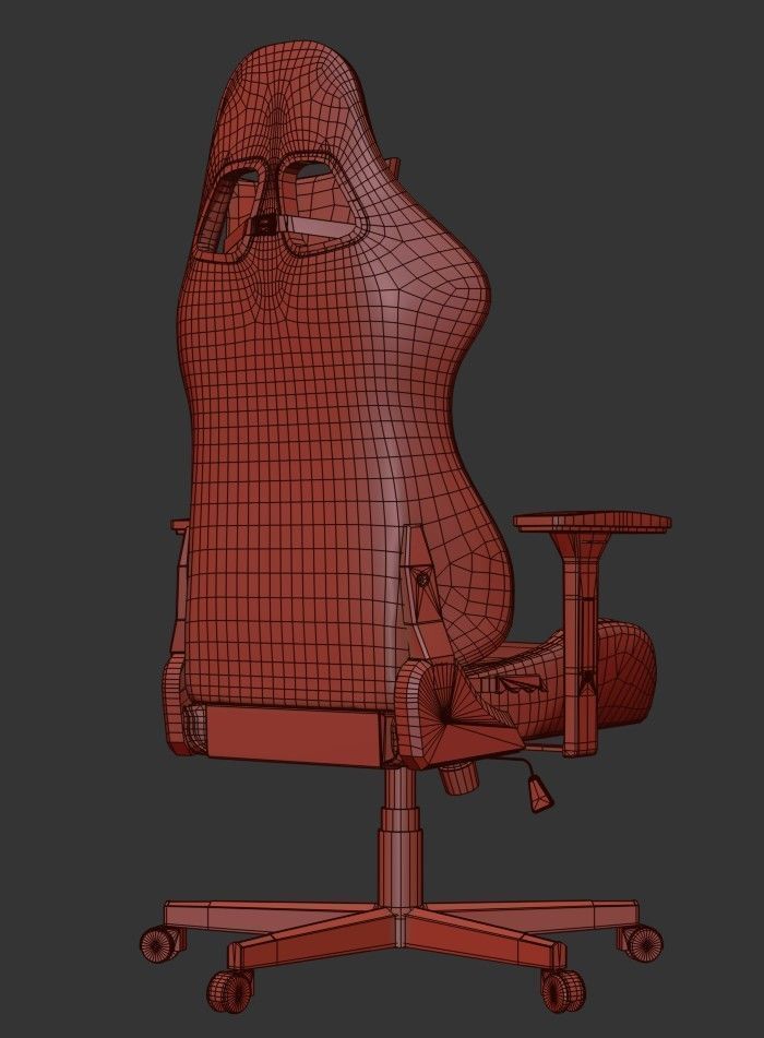   Gaming Chair Packages Low-poly 3D model_27