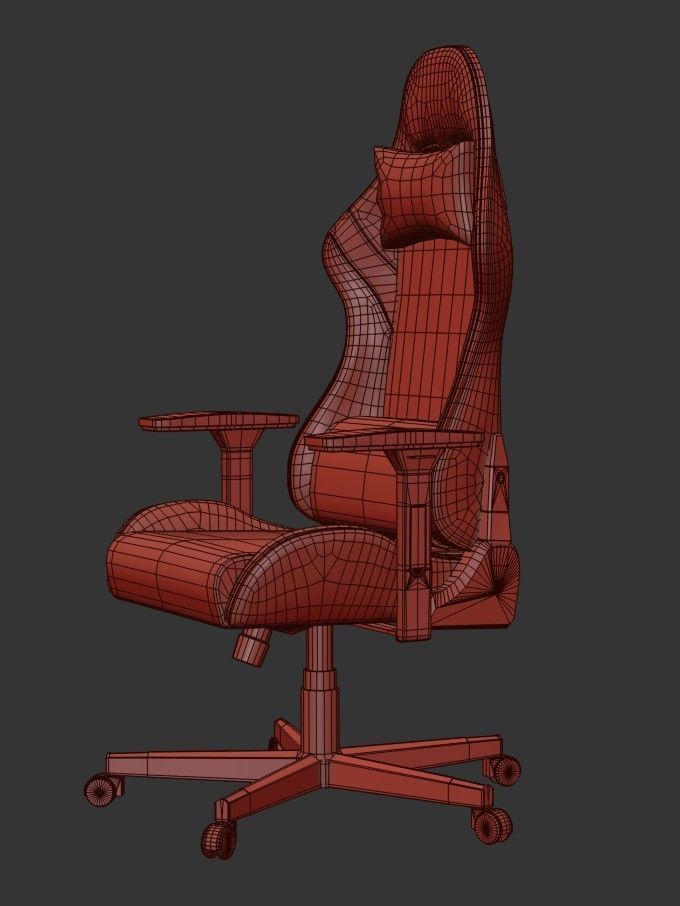   Gaming Chair Packages Low-poly 3D model_26