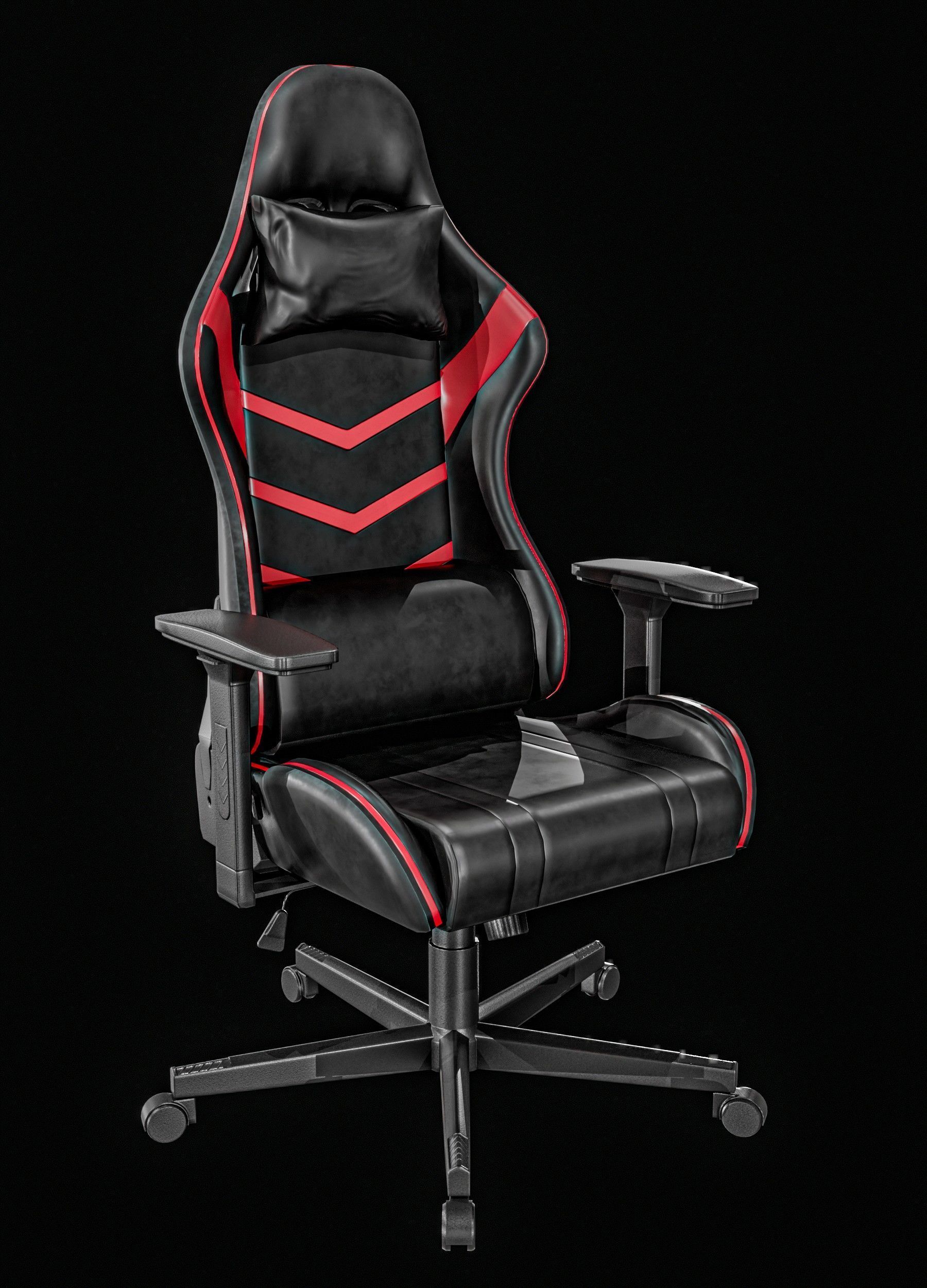   Gaming Chair Packages Low-poly 3D model_3