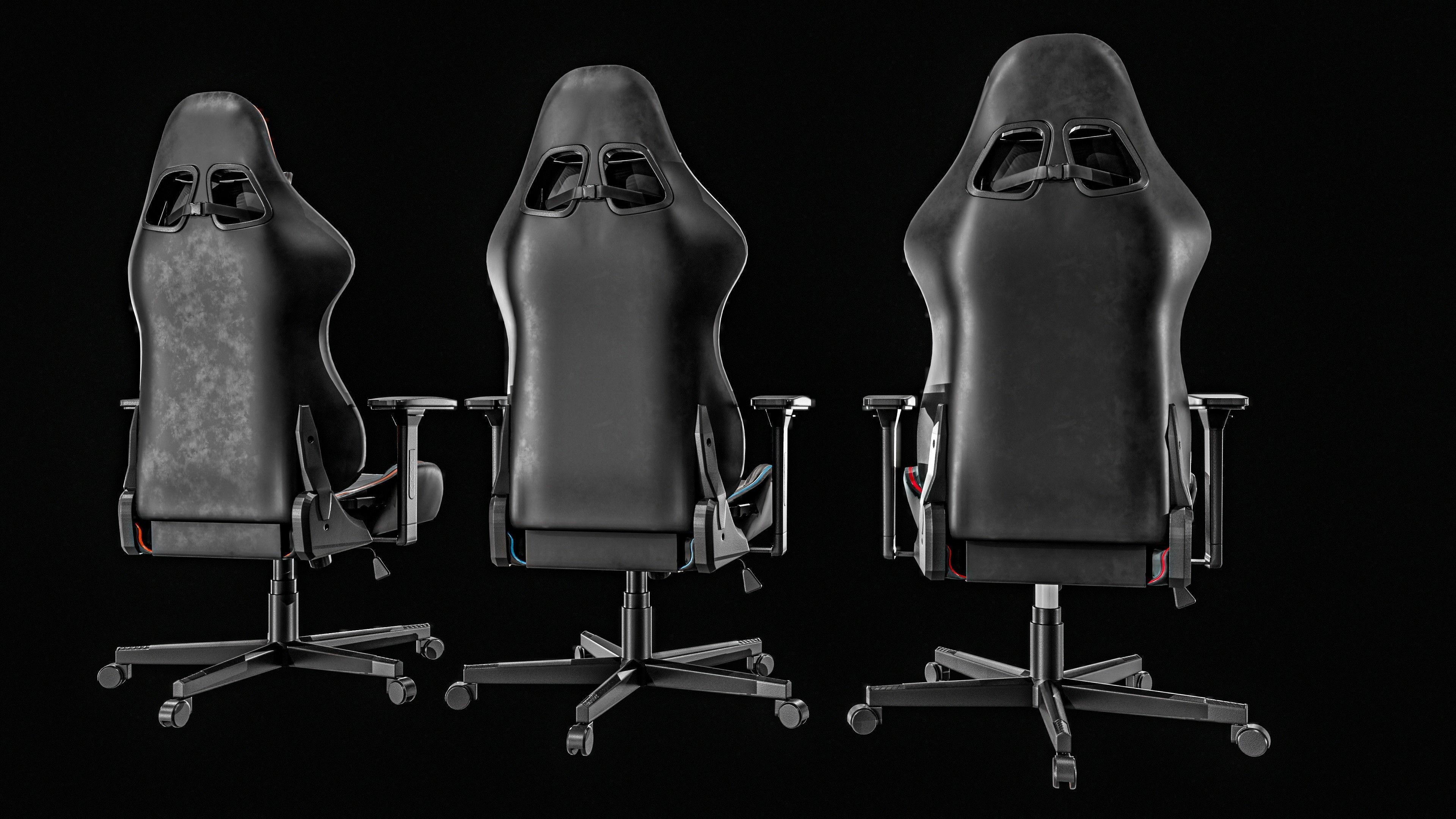   Gaming Chair Packages Low-poly 3D model_19