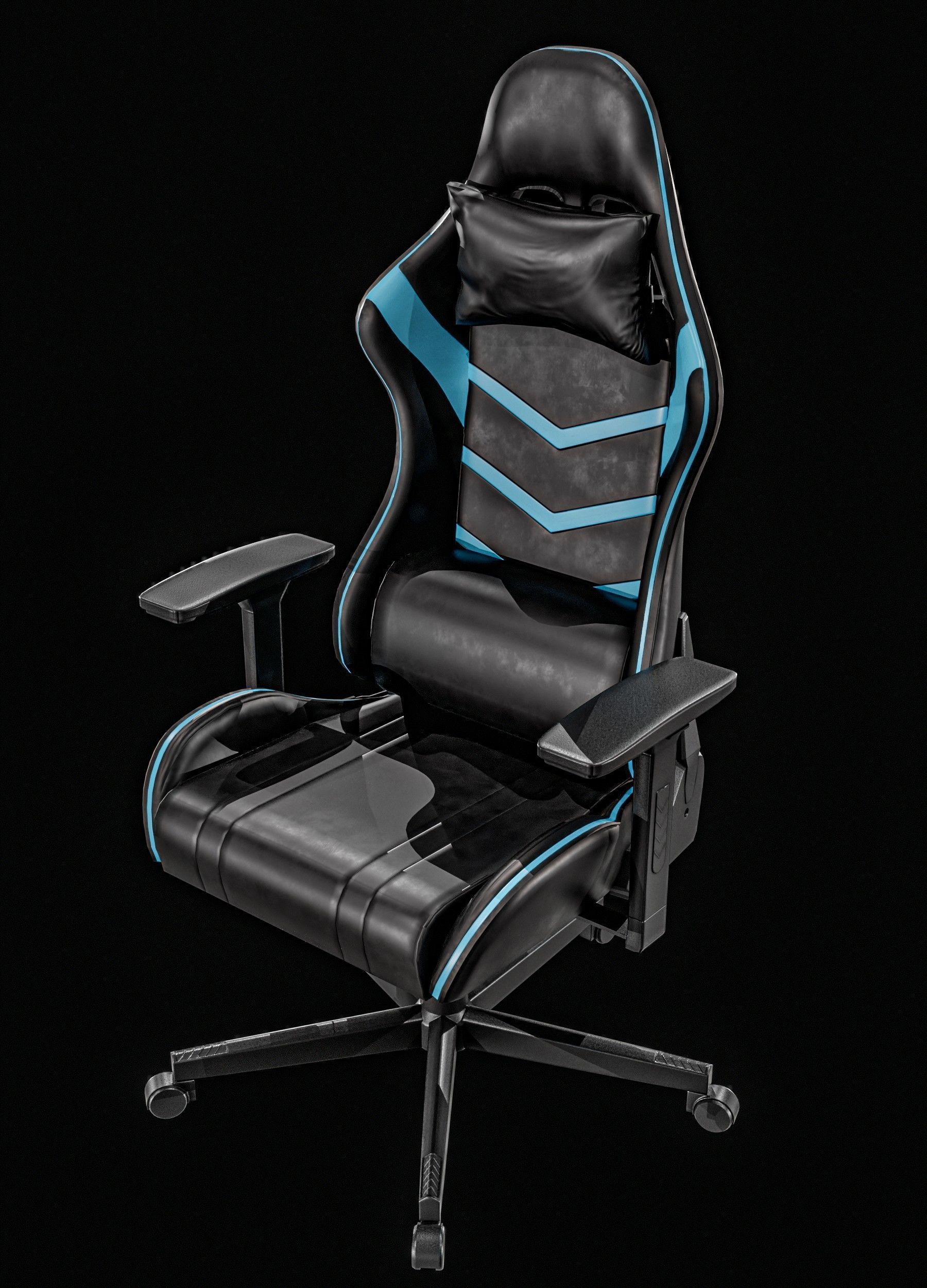   Gaming Chair Packages Low-poly 3D model_20