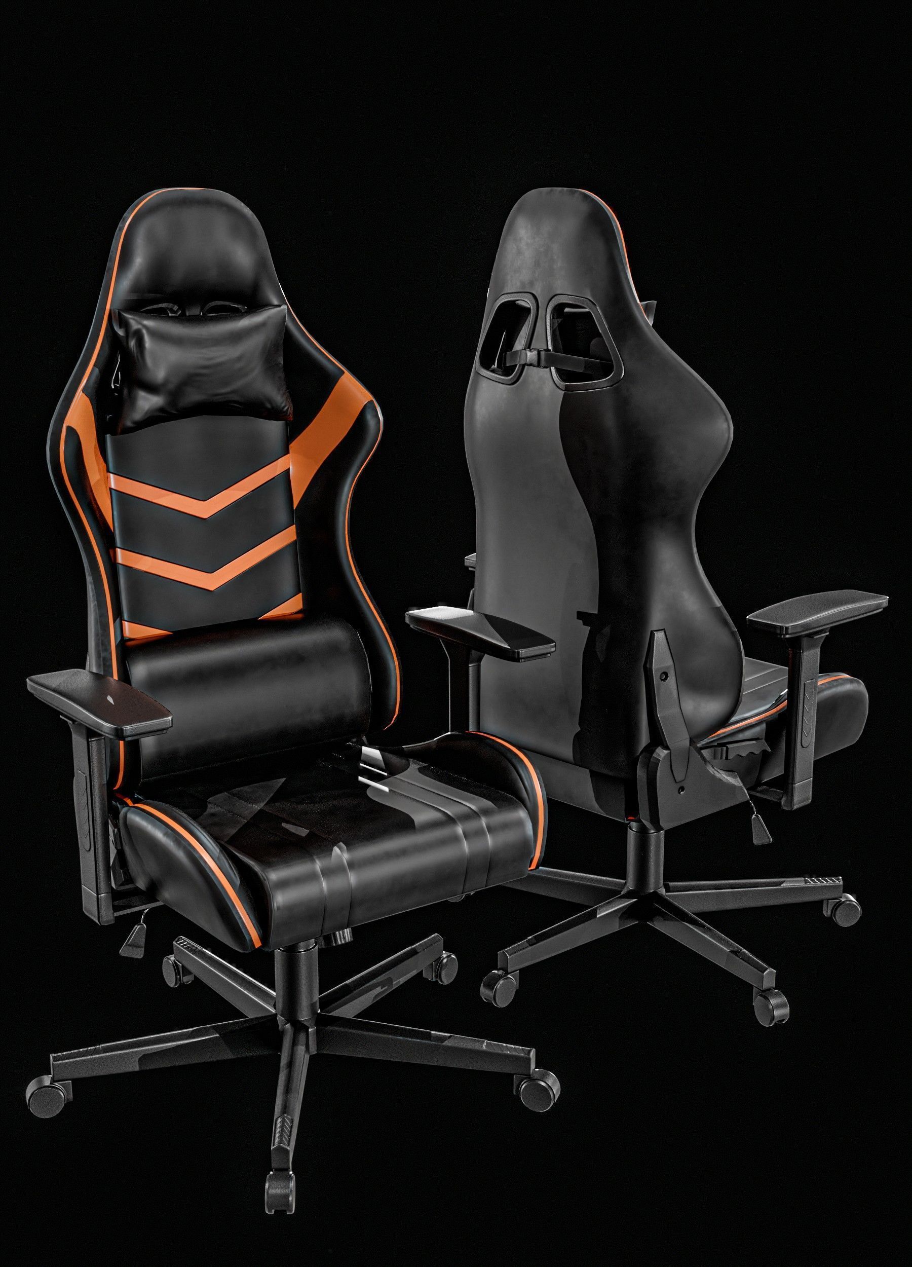   Gaming Chair Packages Low-poly 3D model_5