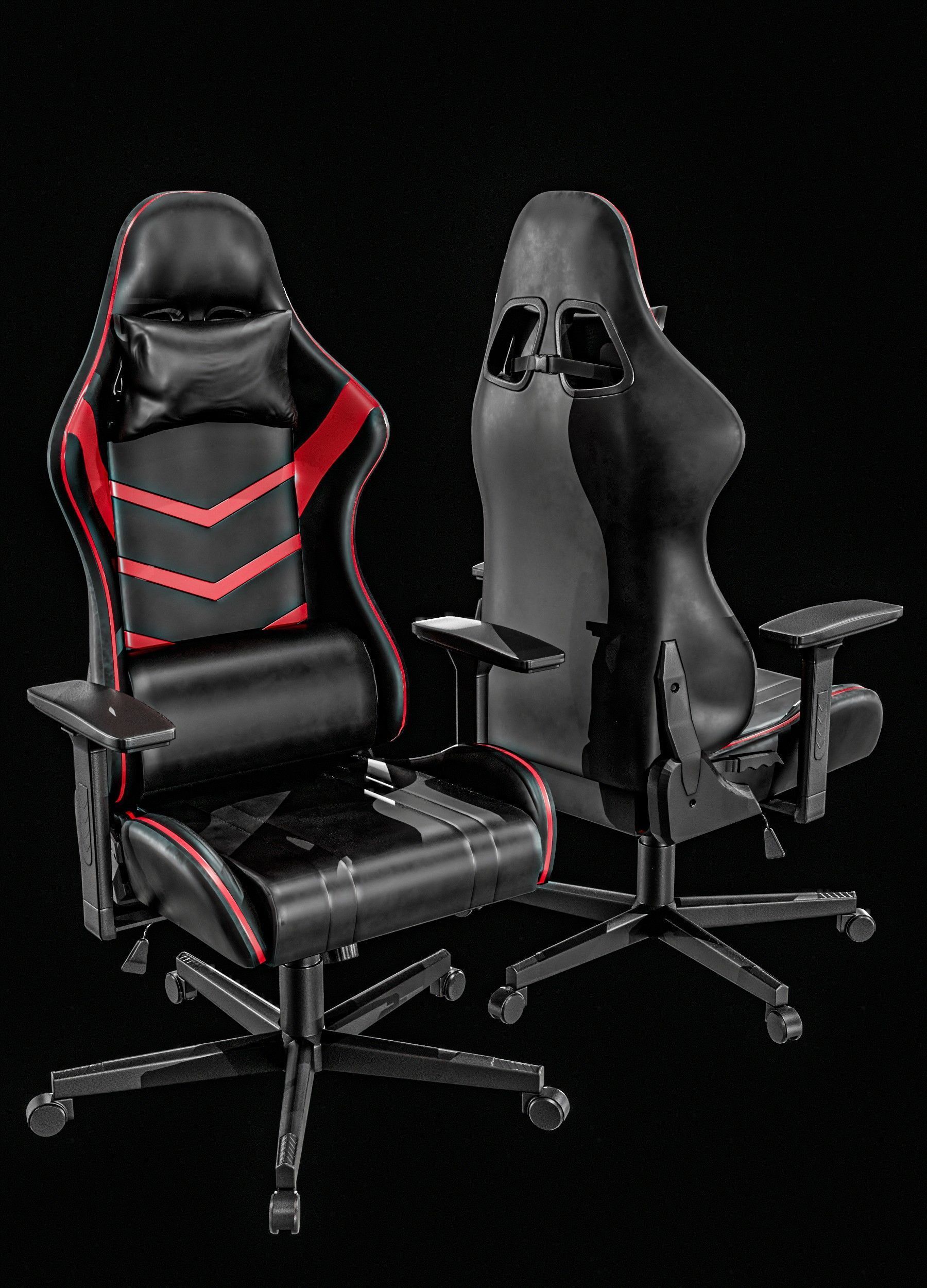   Gaming Chair Packages Low-poly 3D model_8