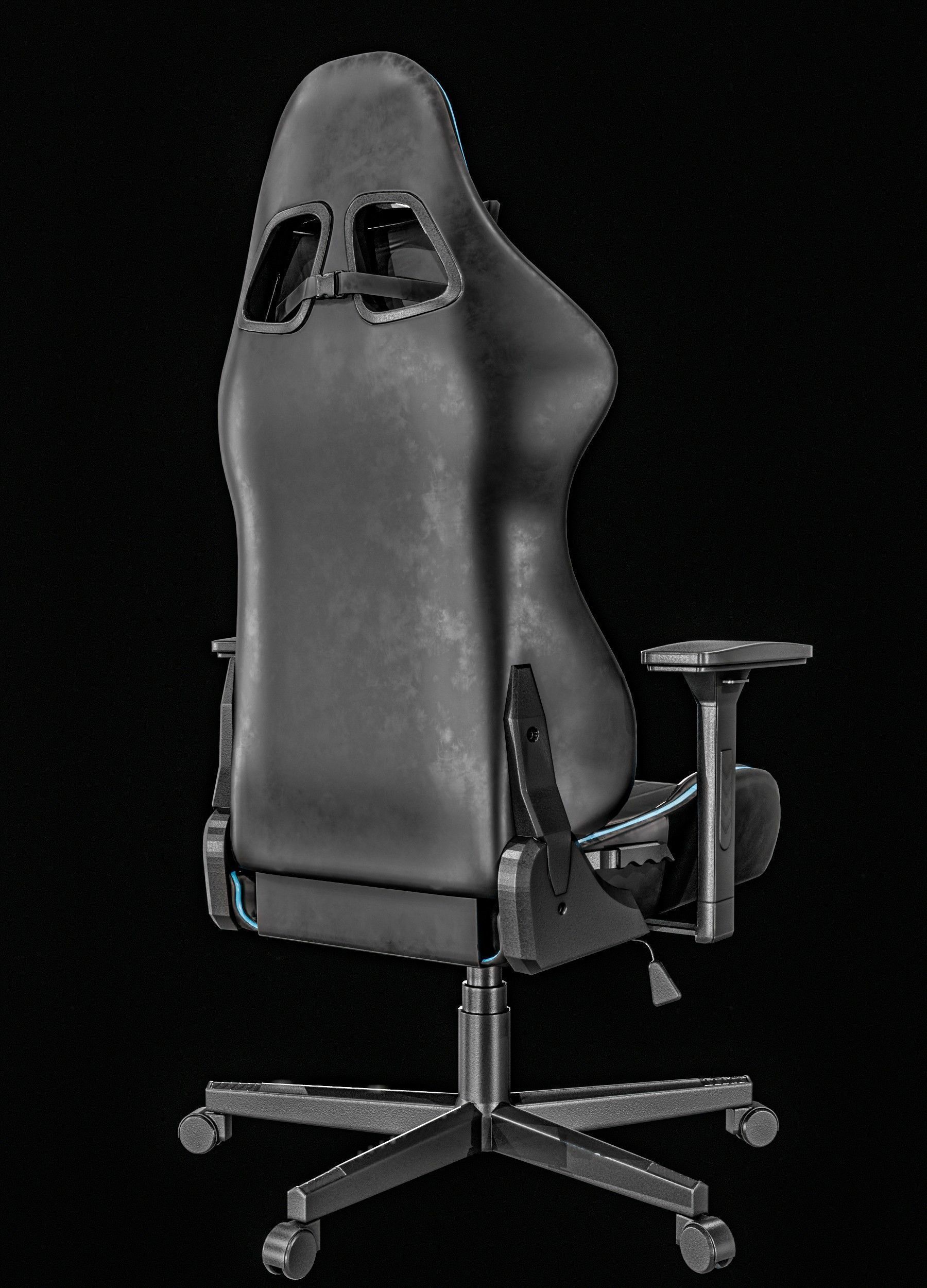   Gaming Chair Packages Low-poly 3D model_14
