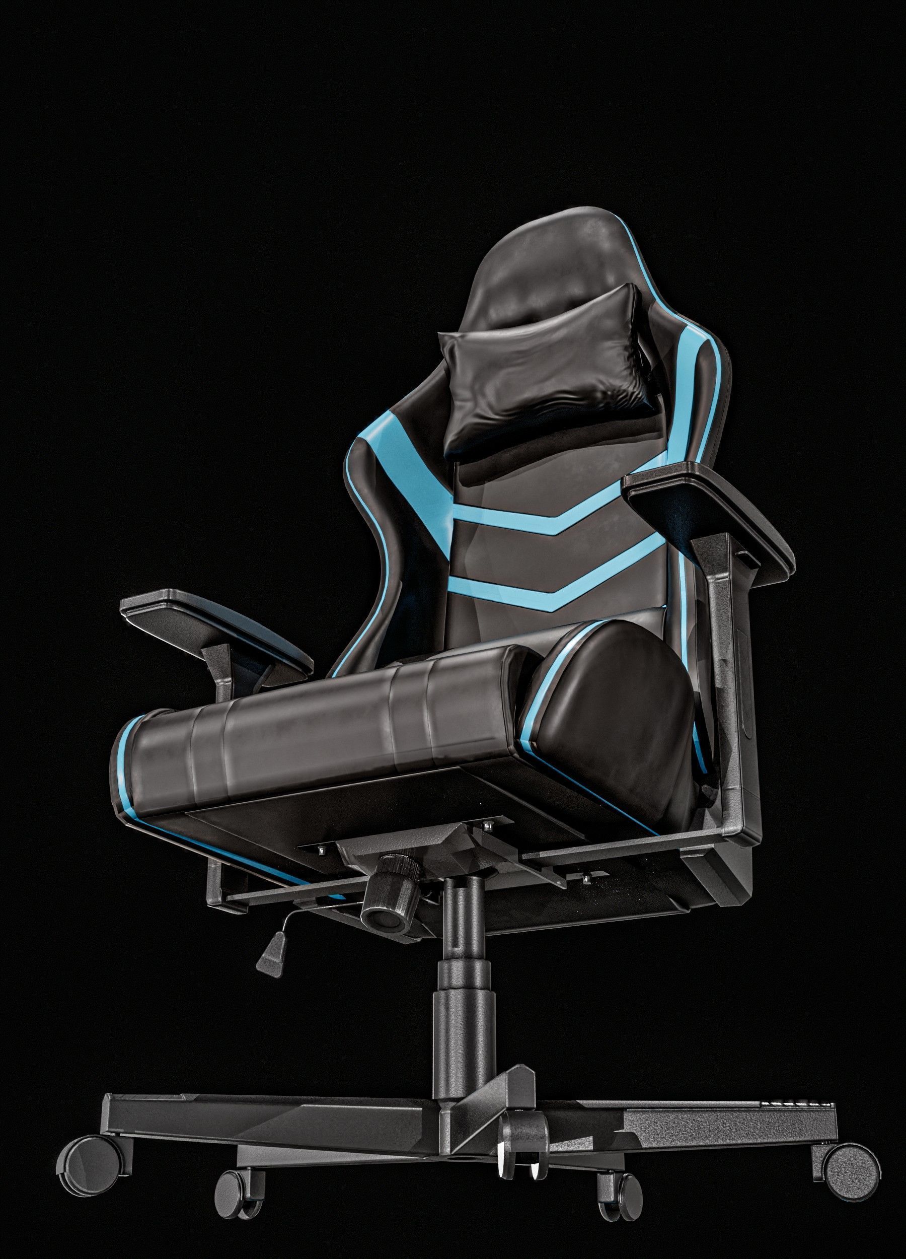   Gaming Chair Packages Low-poly 3D model_16