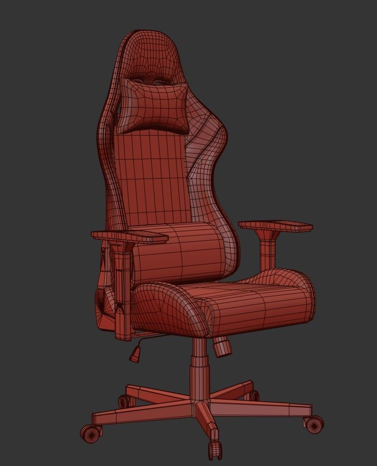   Gaming Chair Packages Low-poly 3D model_25