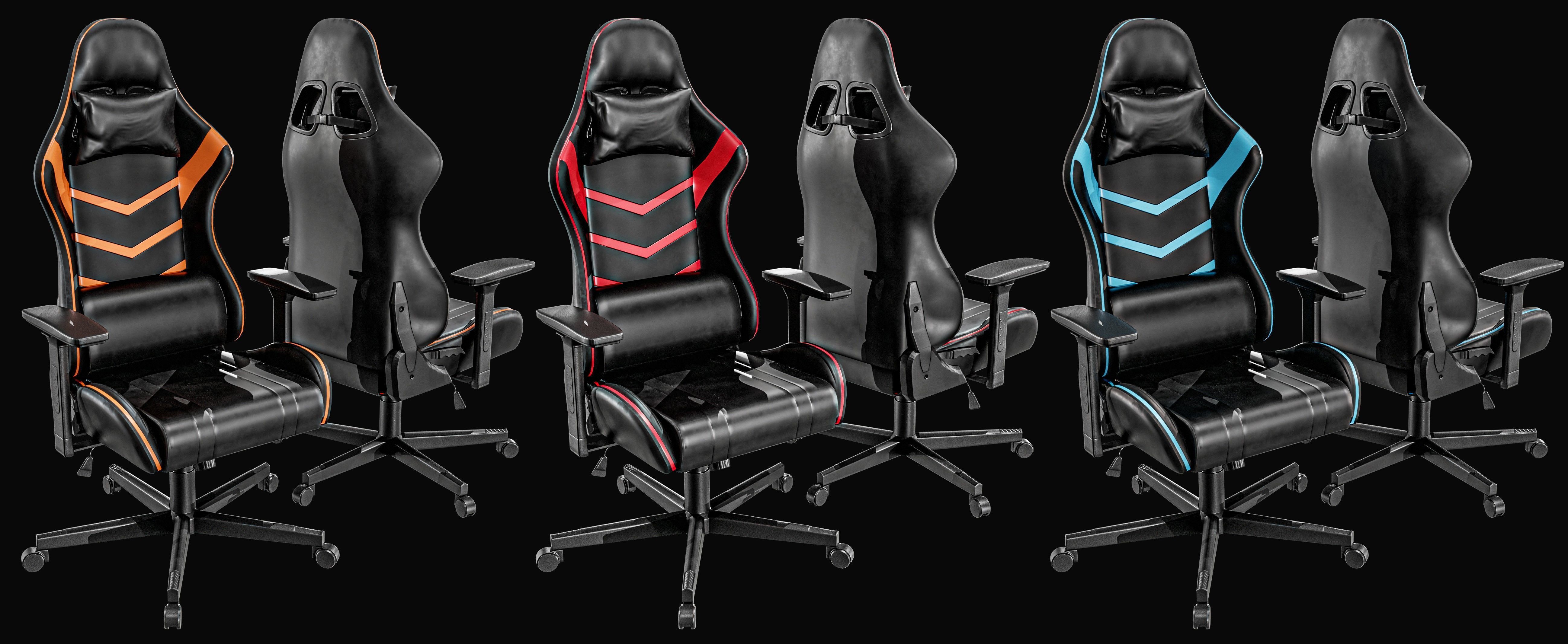   Gaming Chair Packages Low-poly 3D model_1