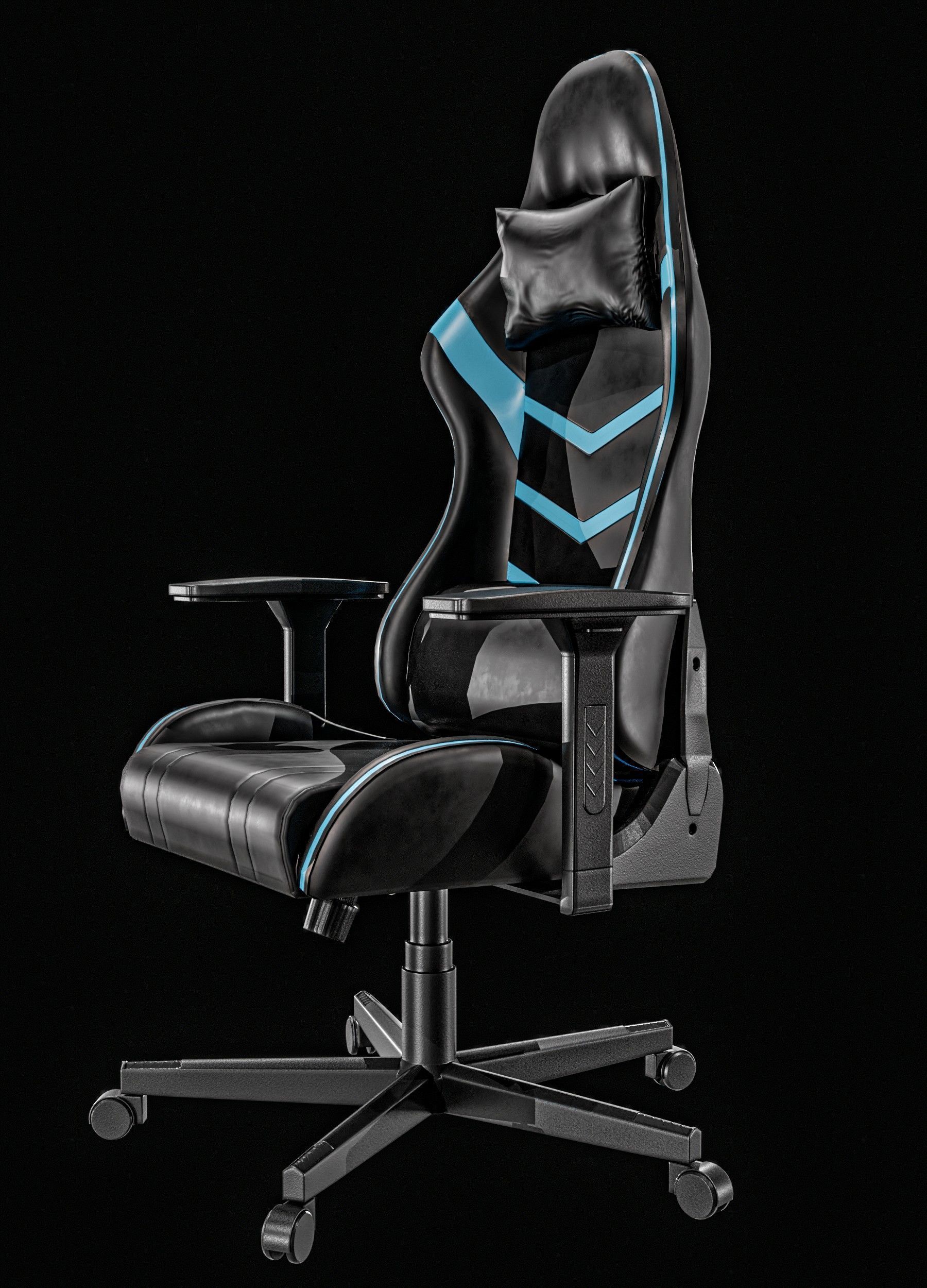  Gaming Chair Packages Low-poly 3D model_10