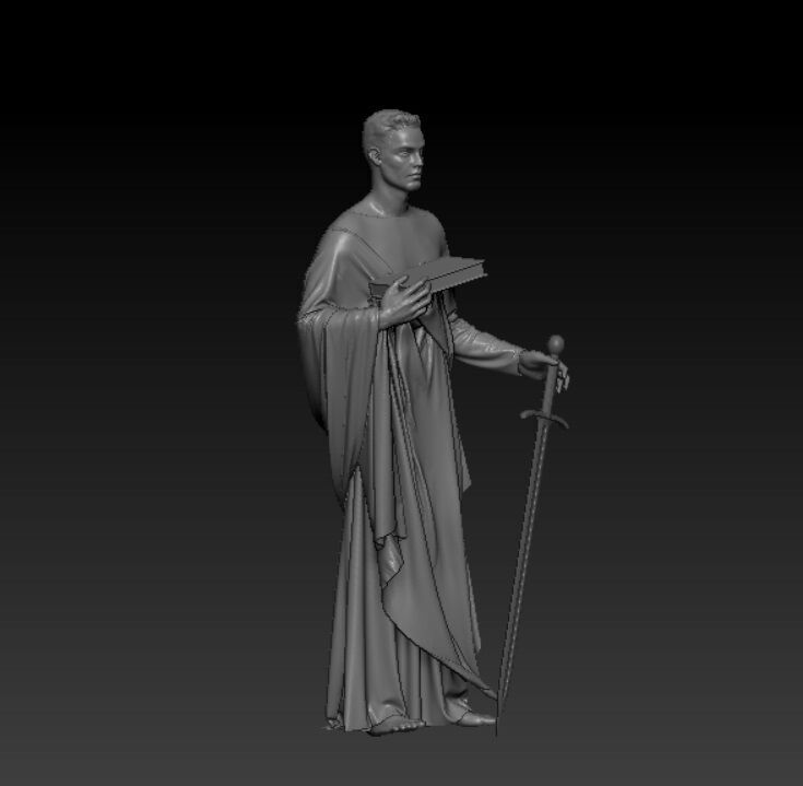 Saint Paul the Apostle  Religious 3D Printable Statue 3D print model_2