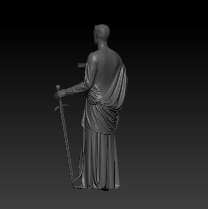 Saint Paul the Apostle  Religious 3D Printable Statue 3D print model_6