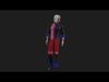 Boy full suit hmong fashions 3D model_1