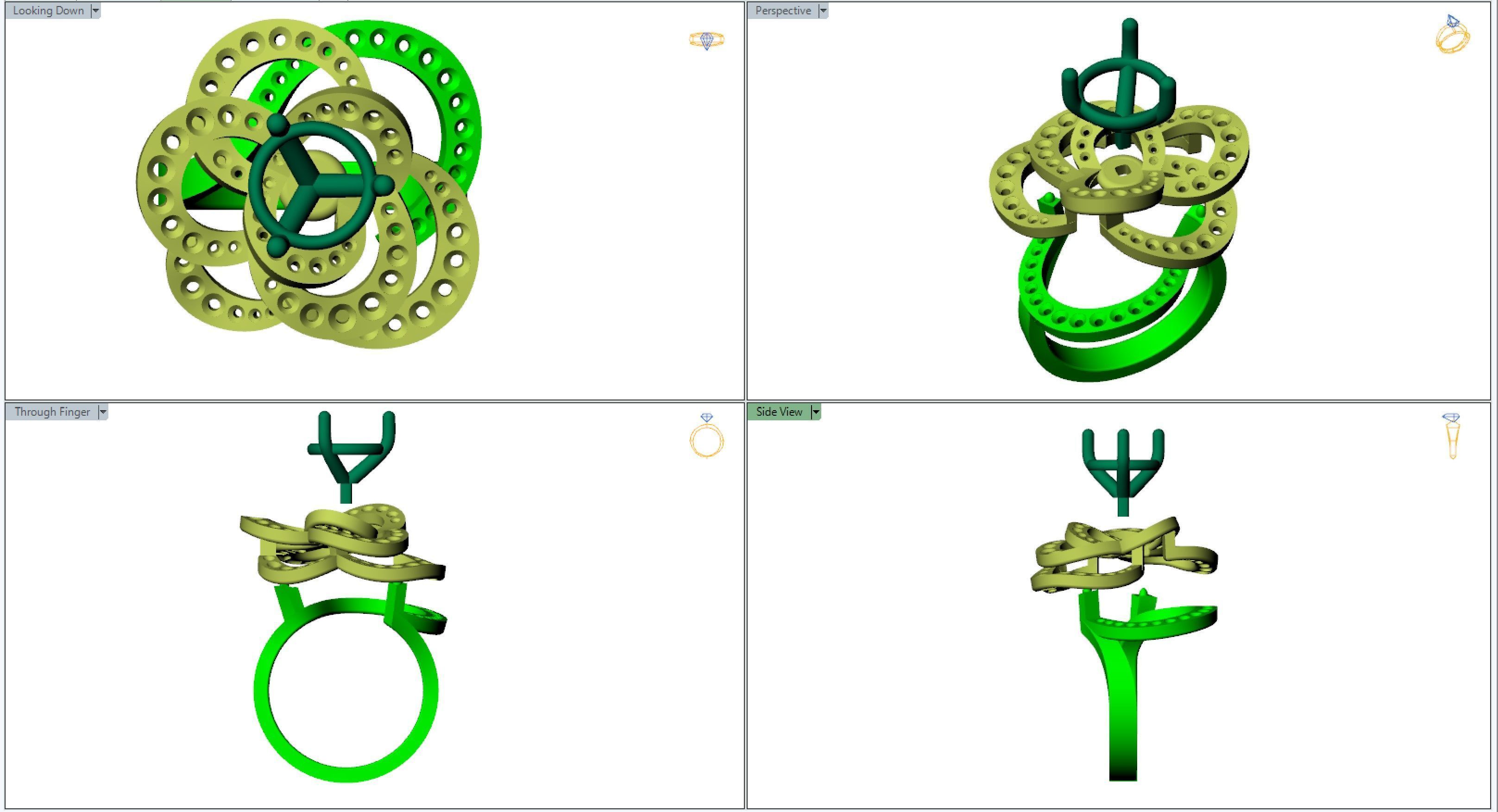 CAMELIA RING COCO  3D print model_4