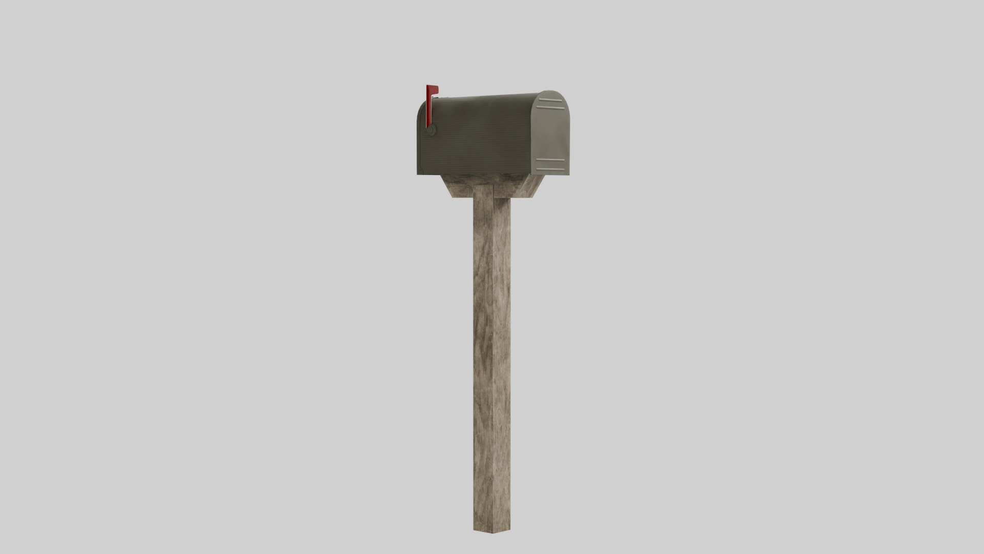 Mailbox with 4K Textures Low-poly 3D model_6
