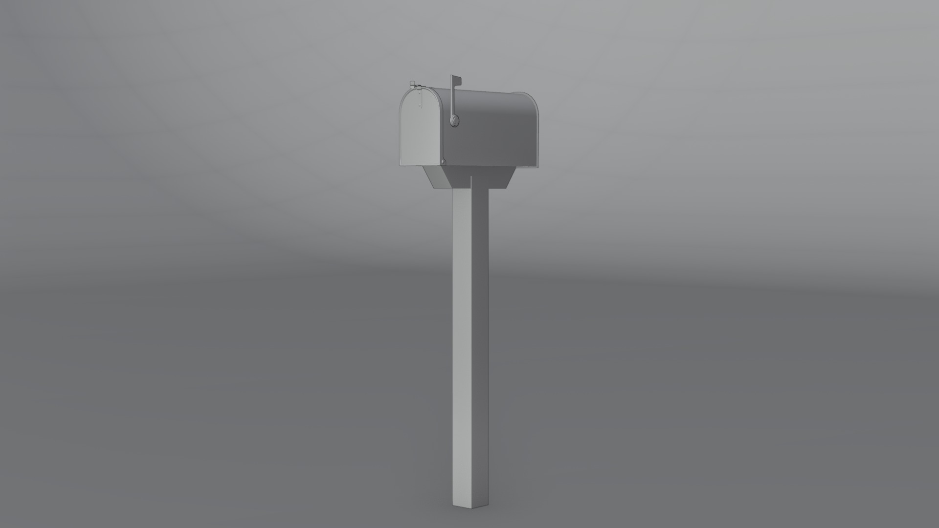 Mailbox with 4K Textures Low-poly 3D model_3