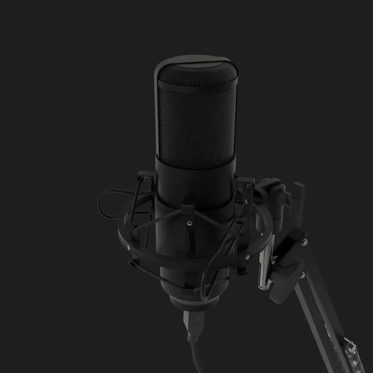Studio Microphone 3D model