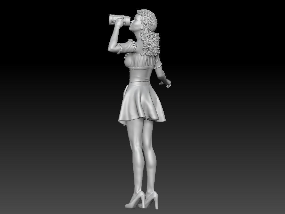 oktoberfest girl 4 3D print model_1